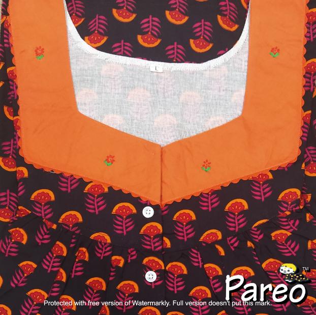 Large Cotton printed Nighty for women