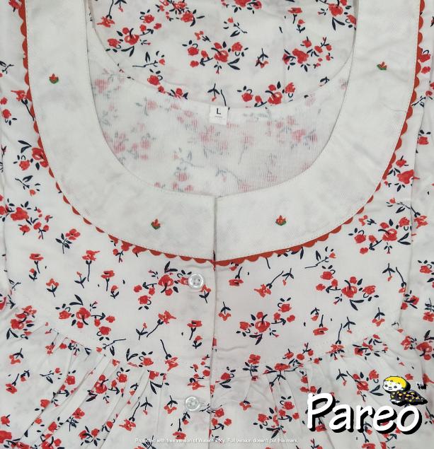 Large Cotton printed Nighty for women
