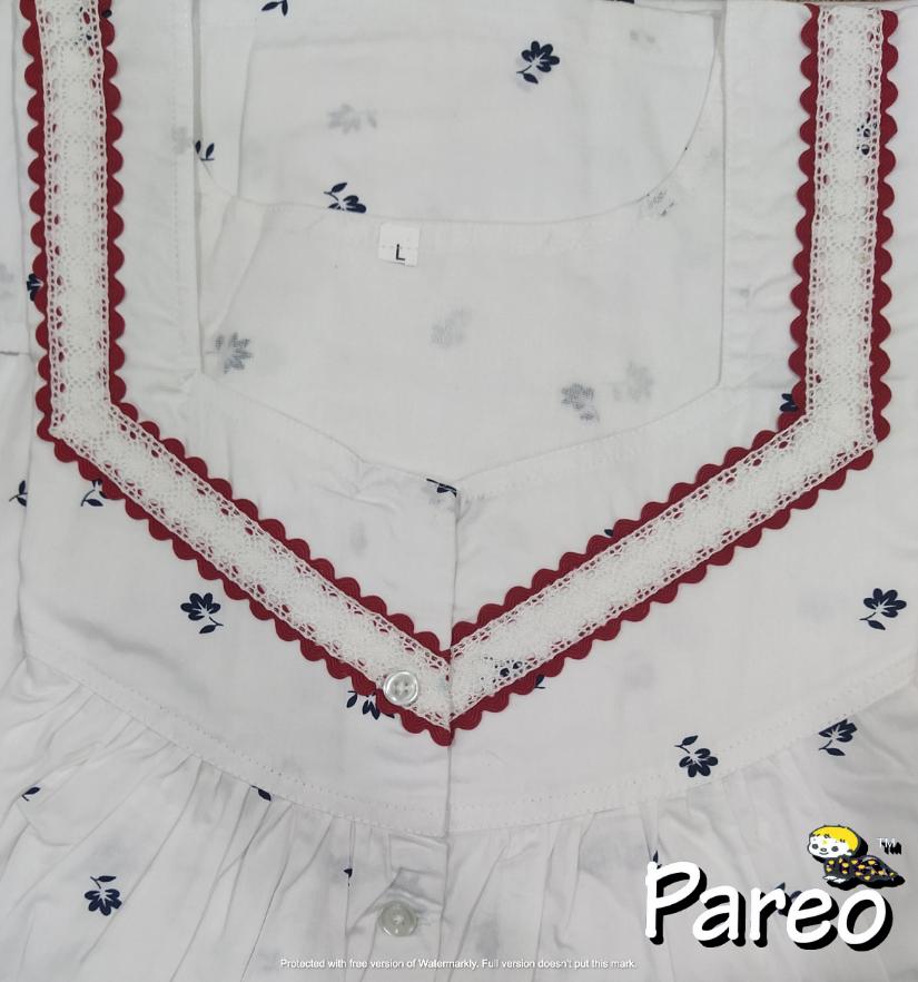 Large Cotton printed Nighty for women