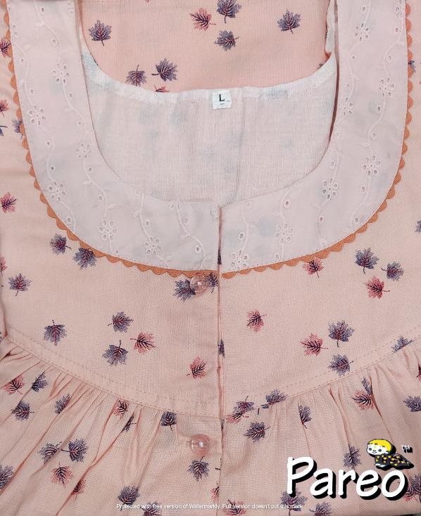 Large Cotton printed Nighty for women