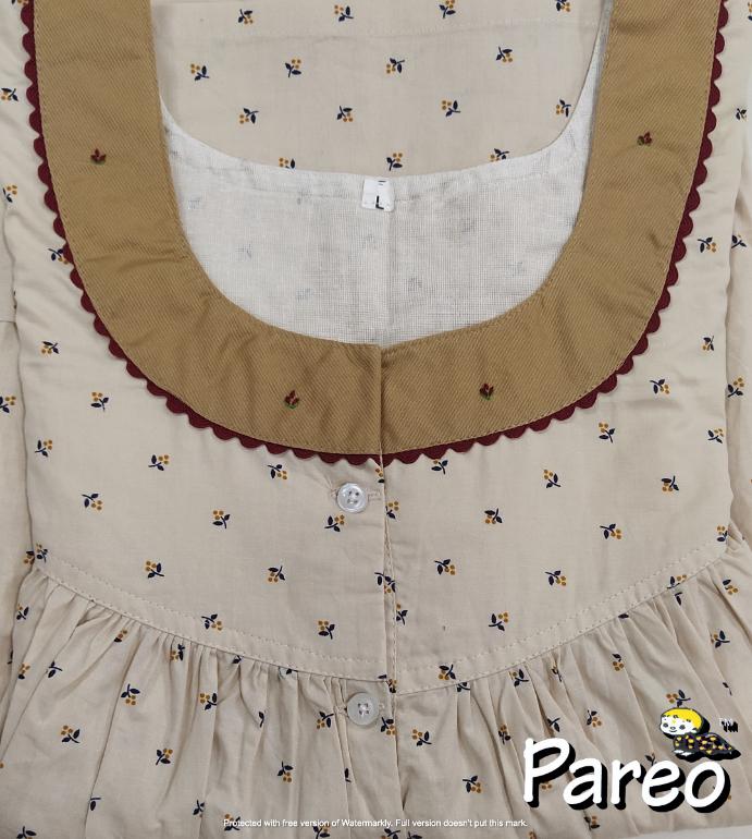Large Cotton printed Nighty for women