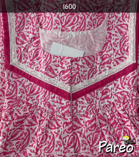 Cotton printed Nighty  for women
