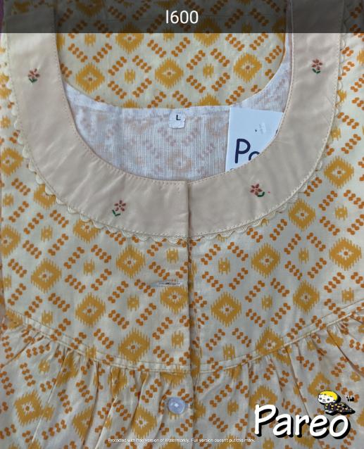 Cotton printed Nighty  for women