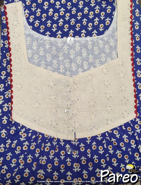 Cotton printed Nighty for women