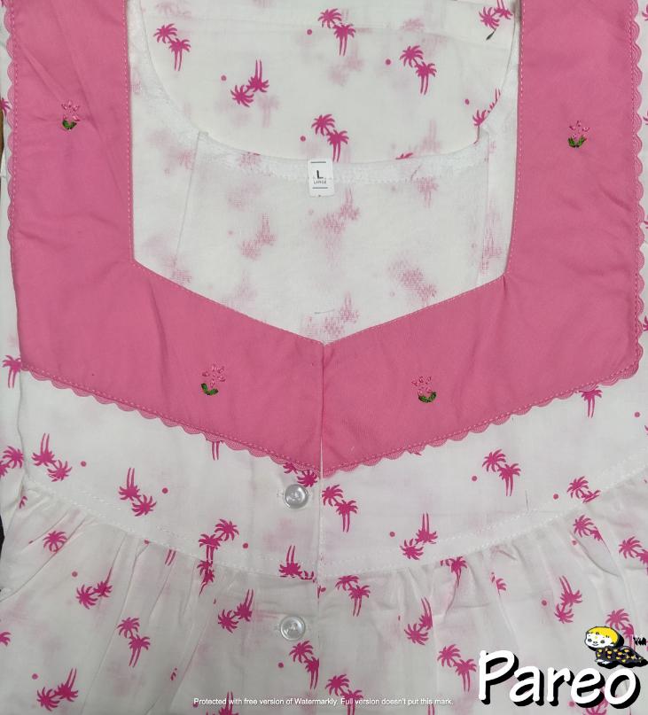 Cotton printed Nighty for women