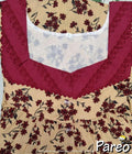 Cotton printed Nighty for women
