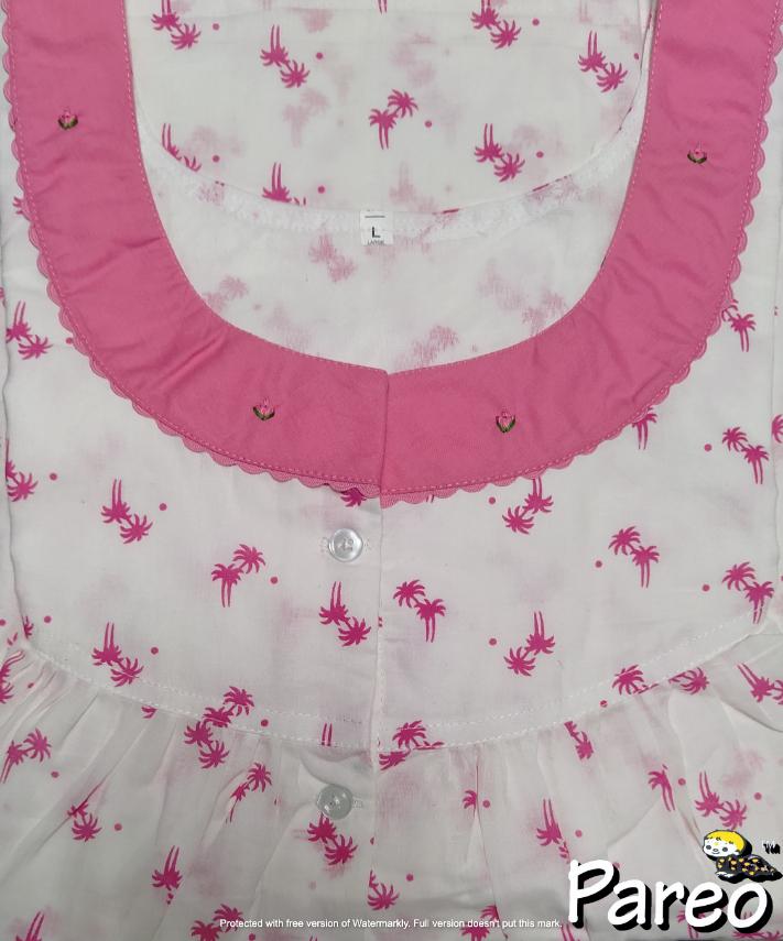 Cotton printed Nighty for women
