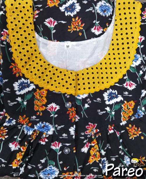 Cotton printed Nighty in medium size  for women