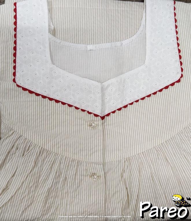 Cotton printed Nighty in medium size  for women