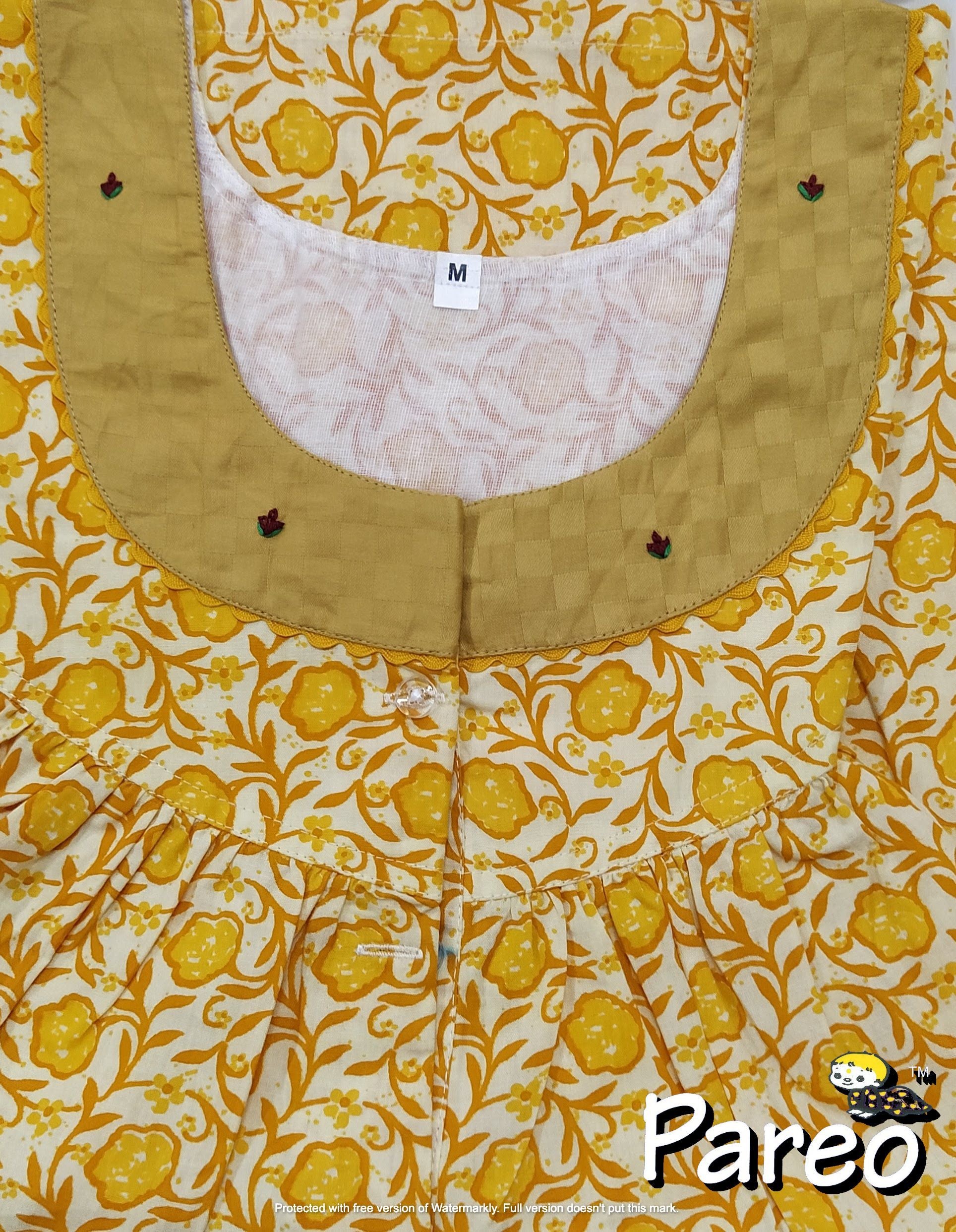 Cotton printed Medium Size Nighty for women