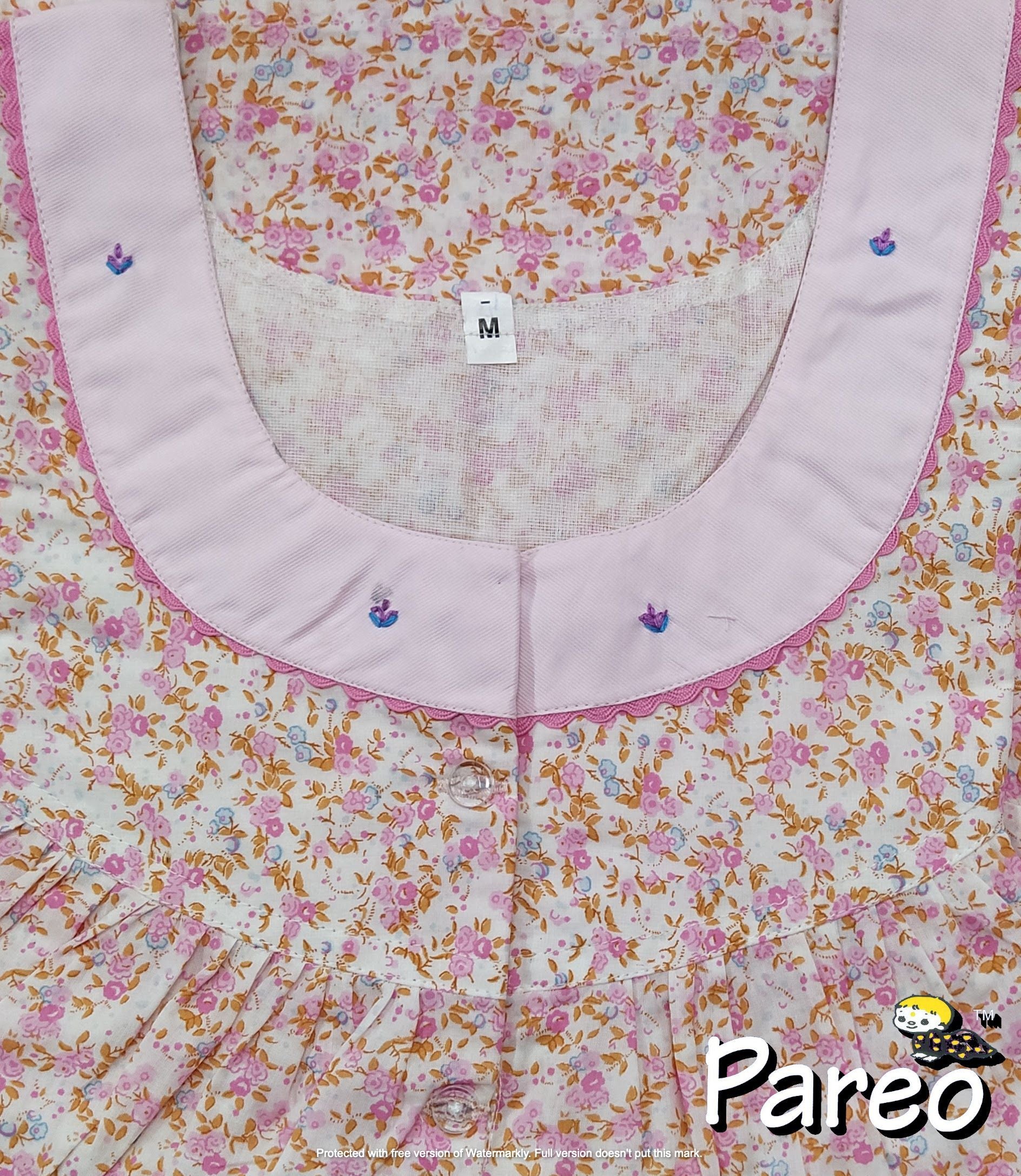 Cotton printed Medium Size Nighty for women