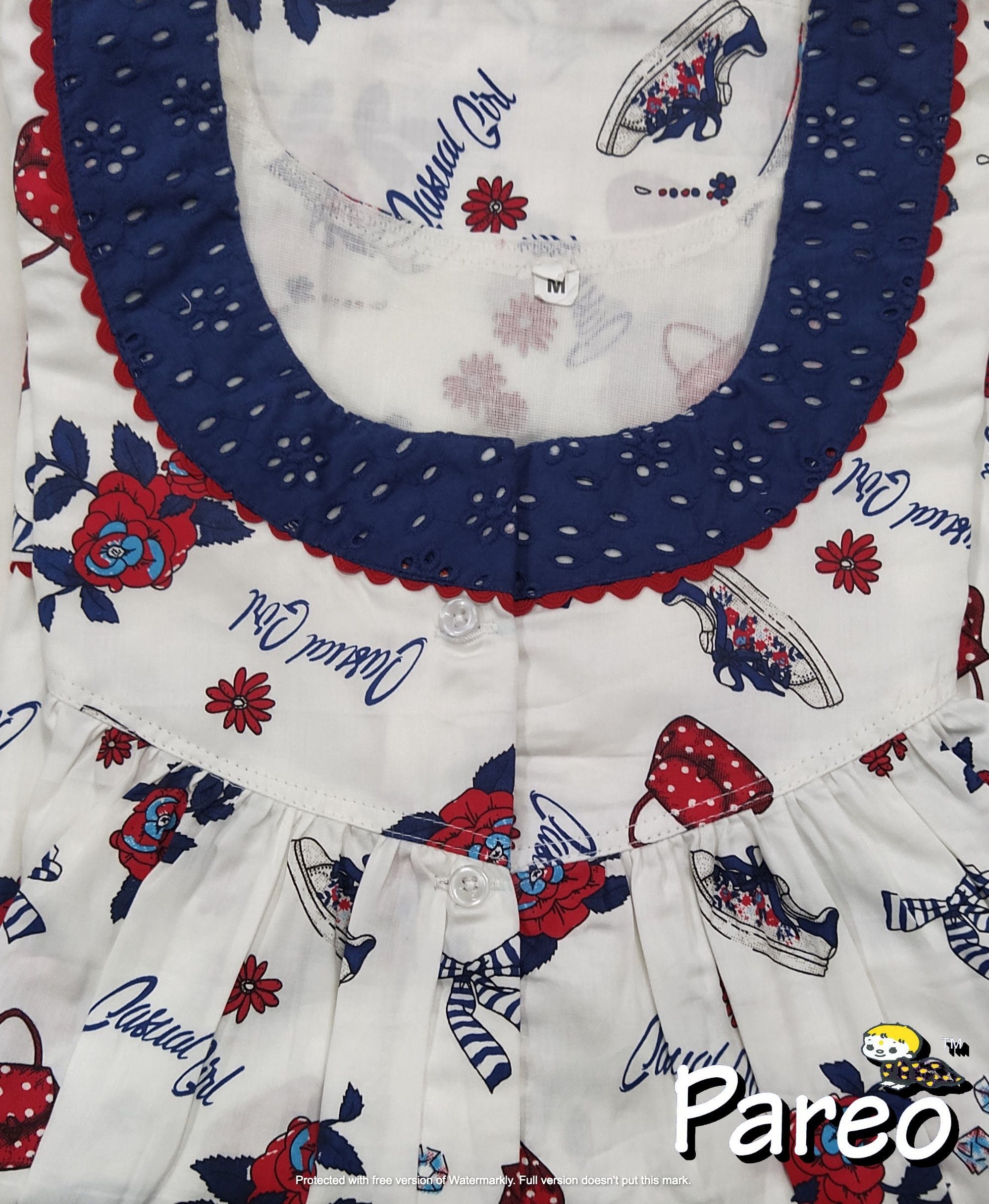 Cotton printed Medium Size Nighty for women