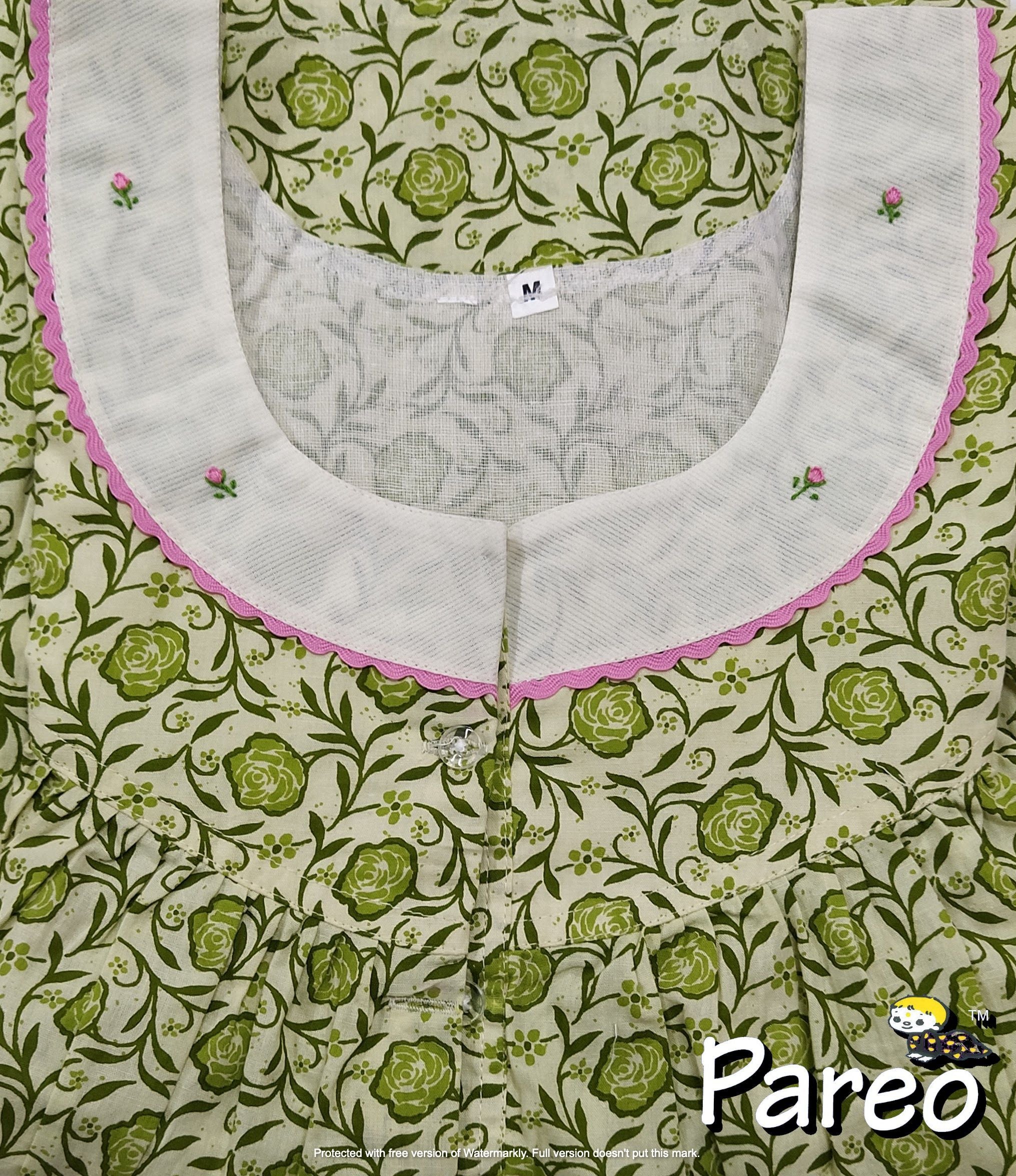 Cotton printed Medium Size Nighty for women