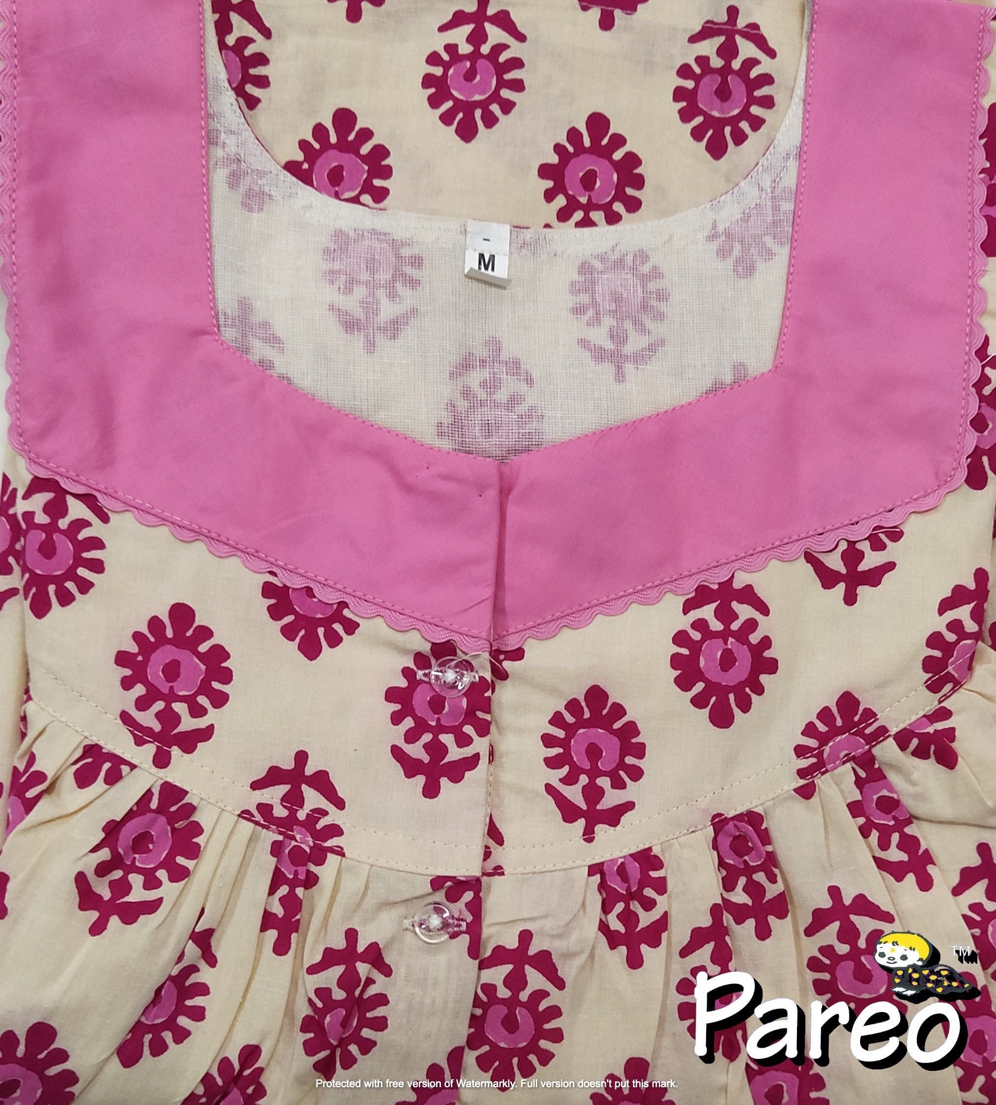 Cotton printed Medium Size Nighty for women