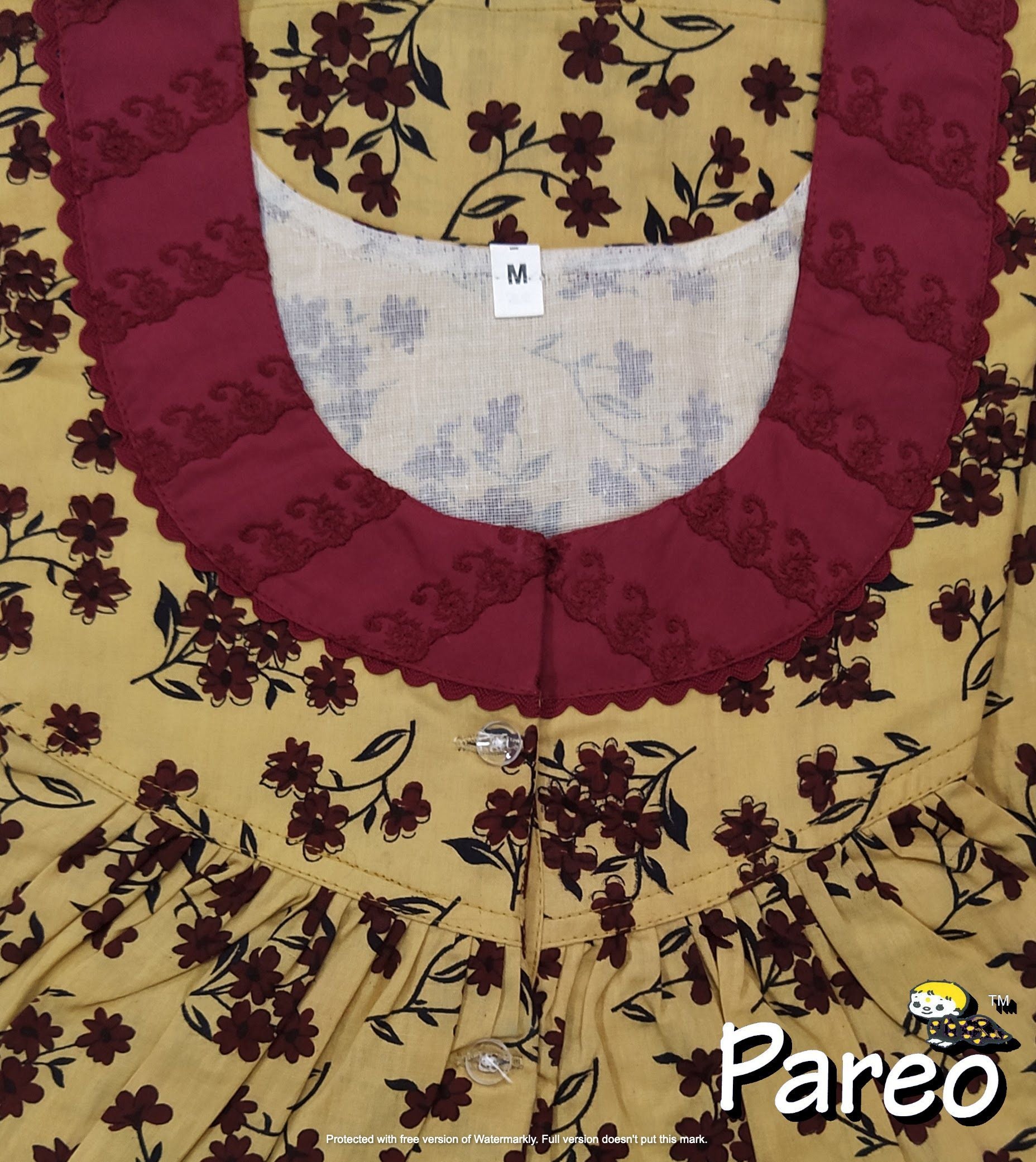 Cotton printed Medium Size Nighty for women