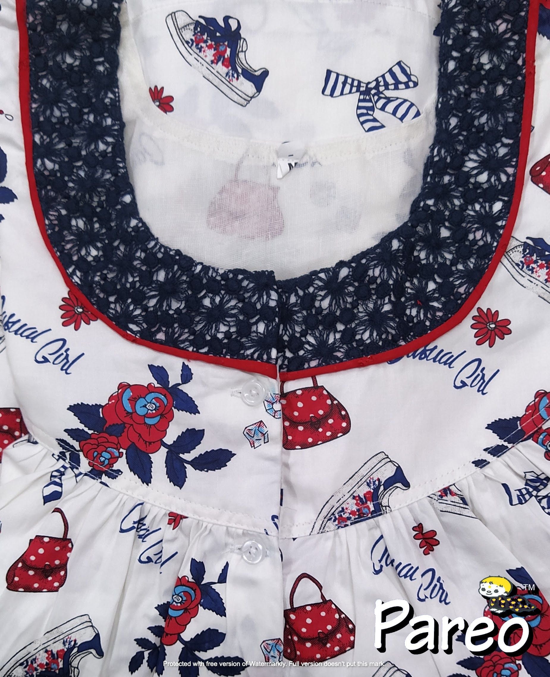 Cotton printed Medium Size Nighty for women
