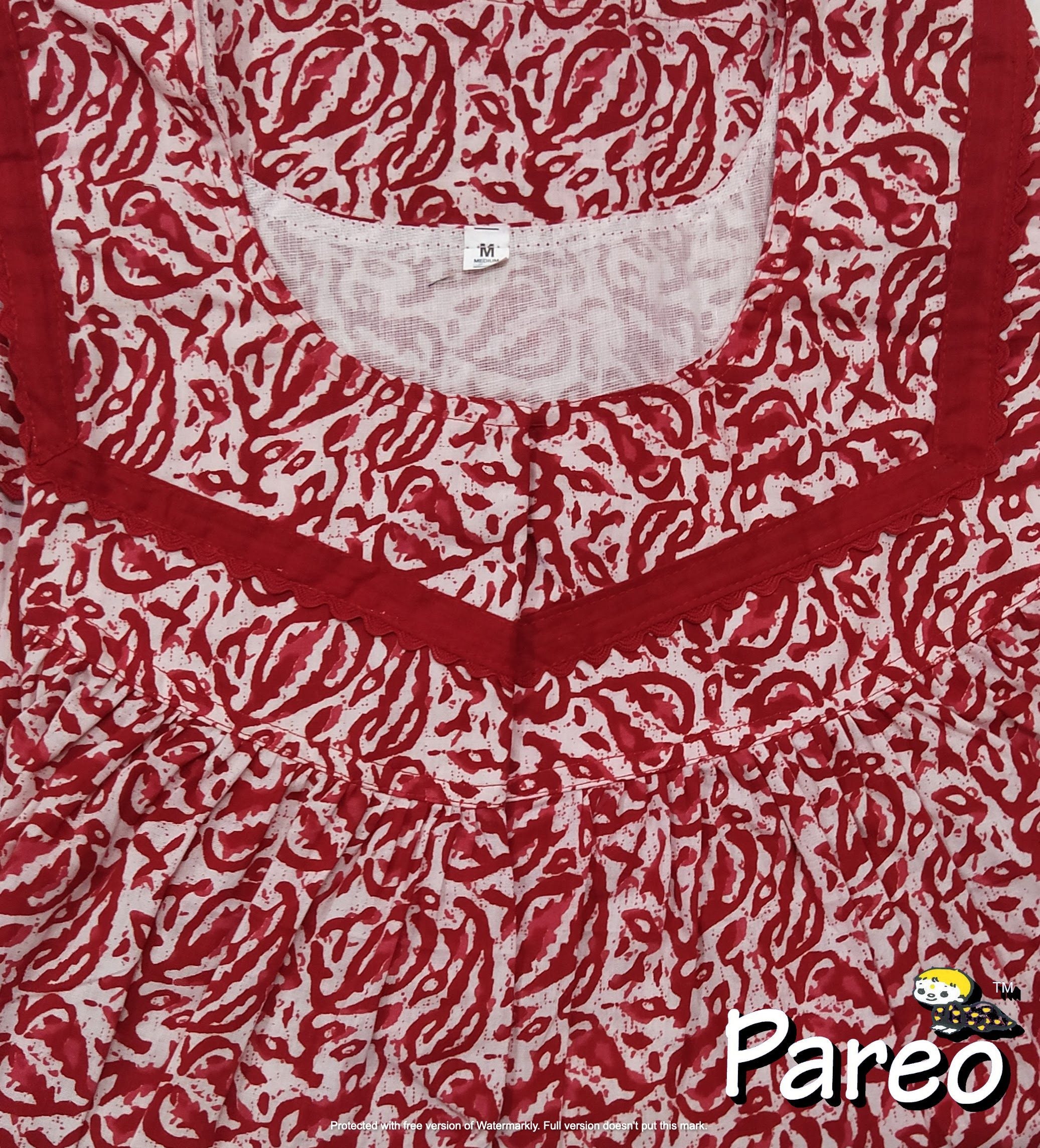 Cotton printed Medium Size Nighty for women