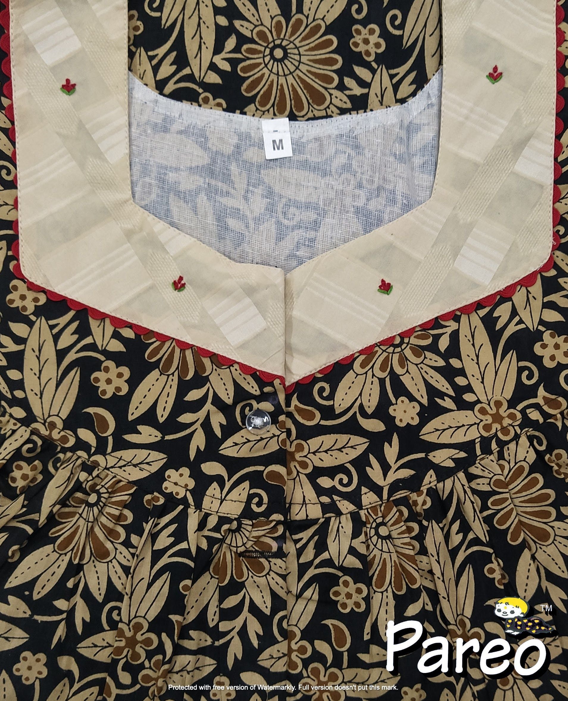 Cotton printed Medium Size Nighty for women