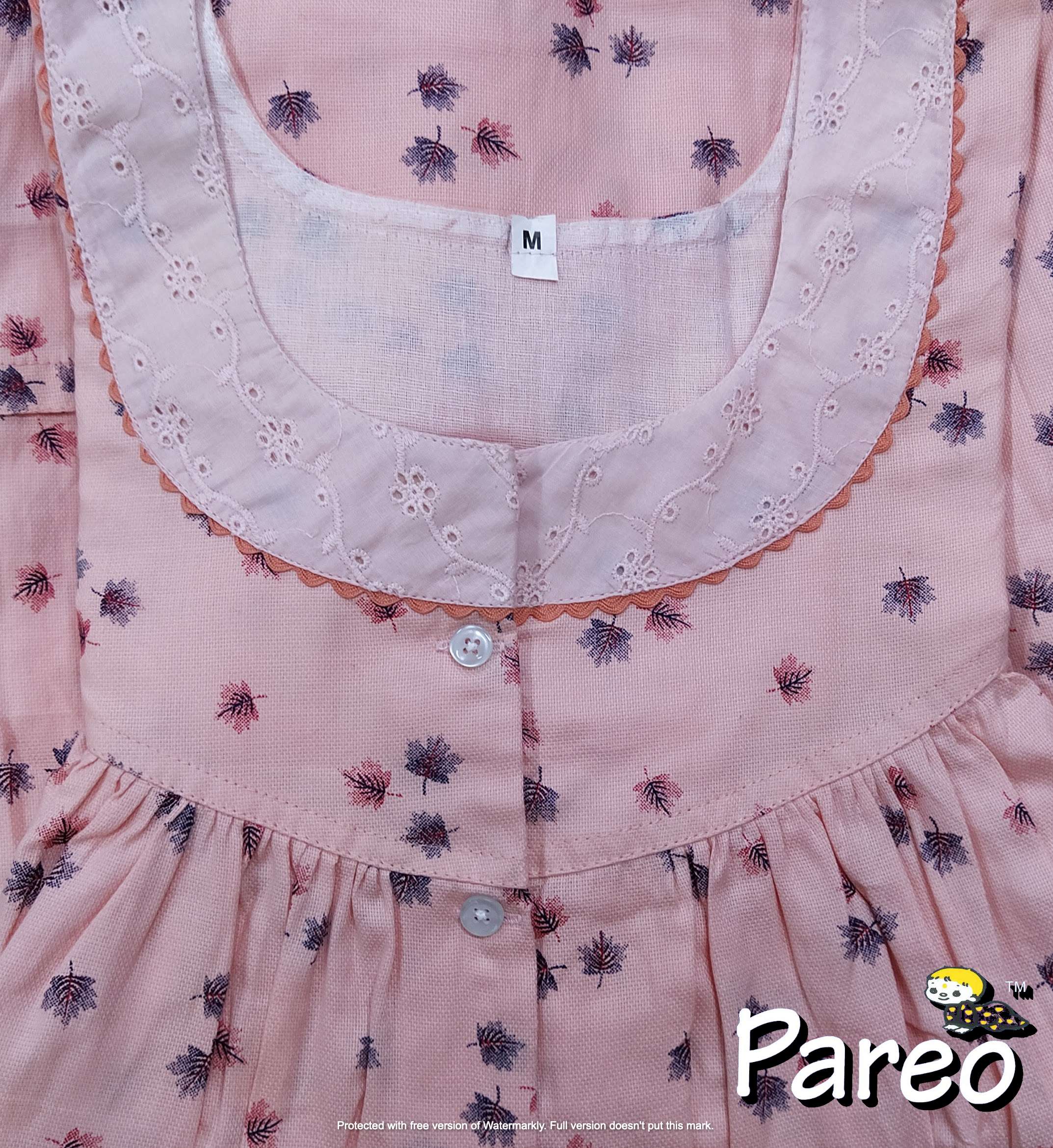 Cotton printed Medium Size Nighty for women