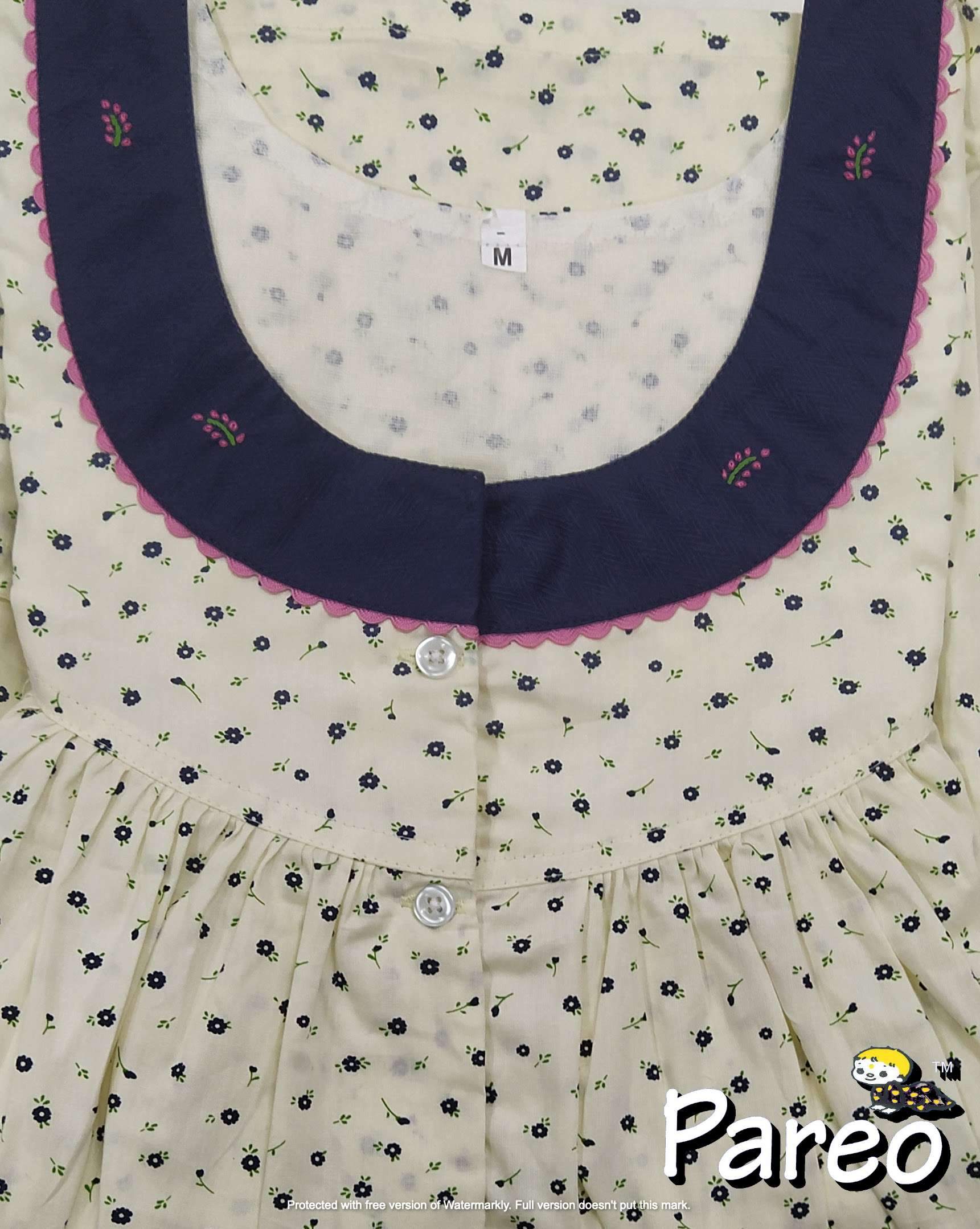 Cotton printed Medium Size Nighty for women