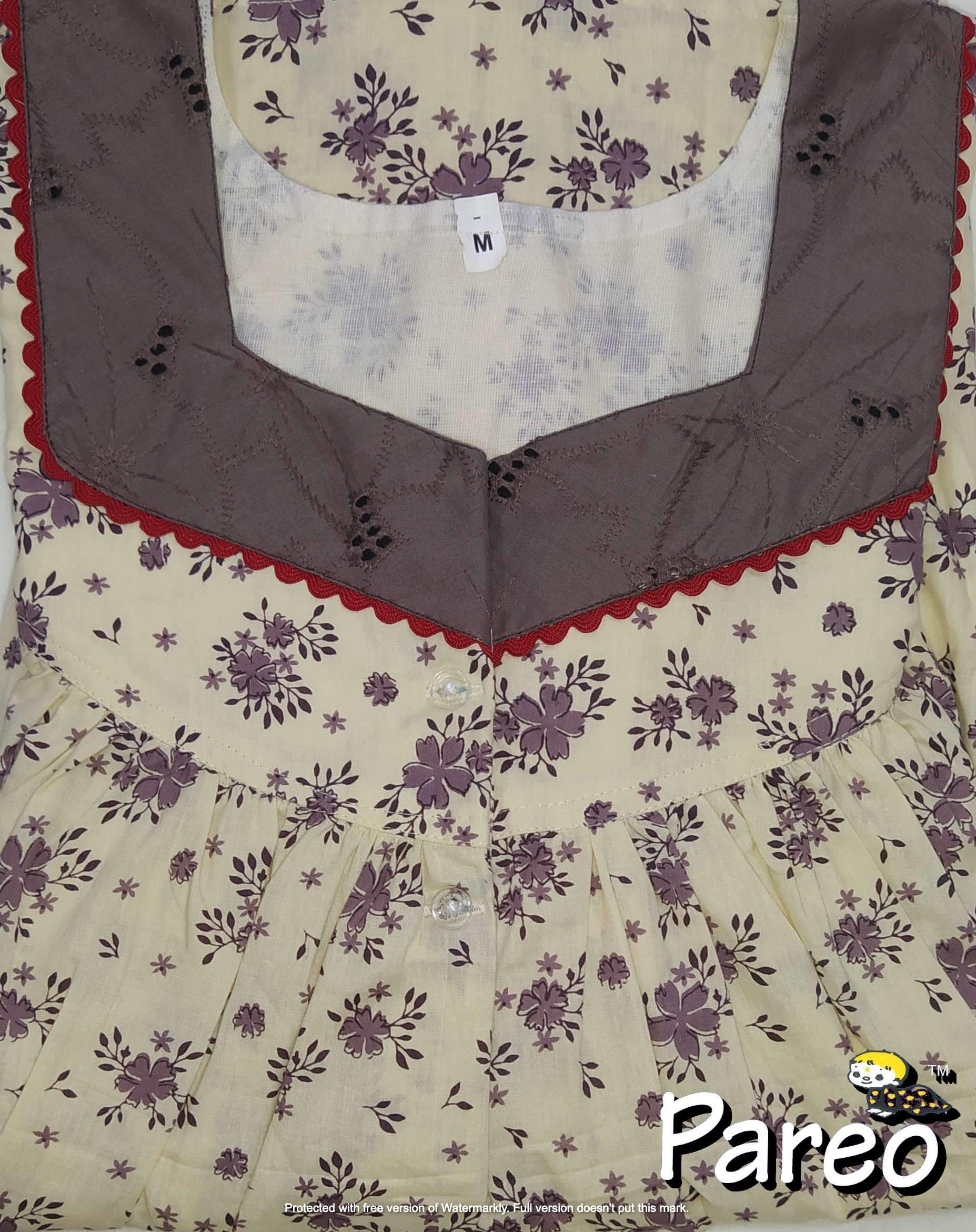 Cotton printed Medium Size Nighty for women