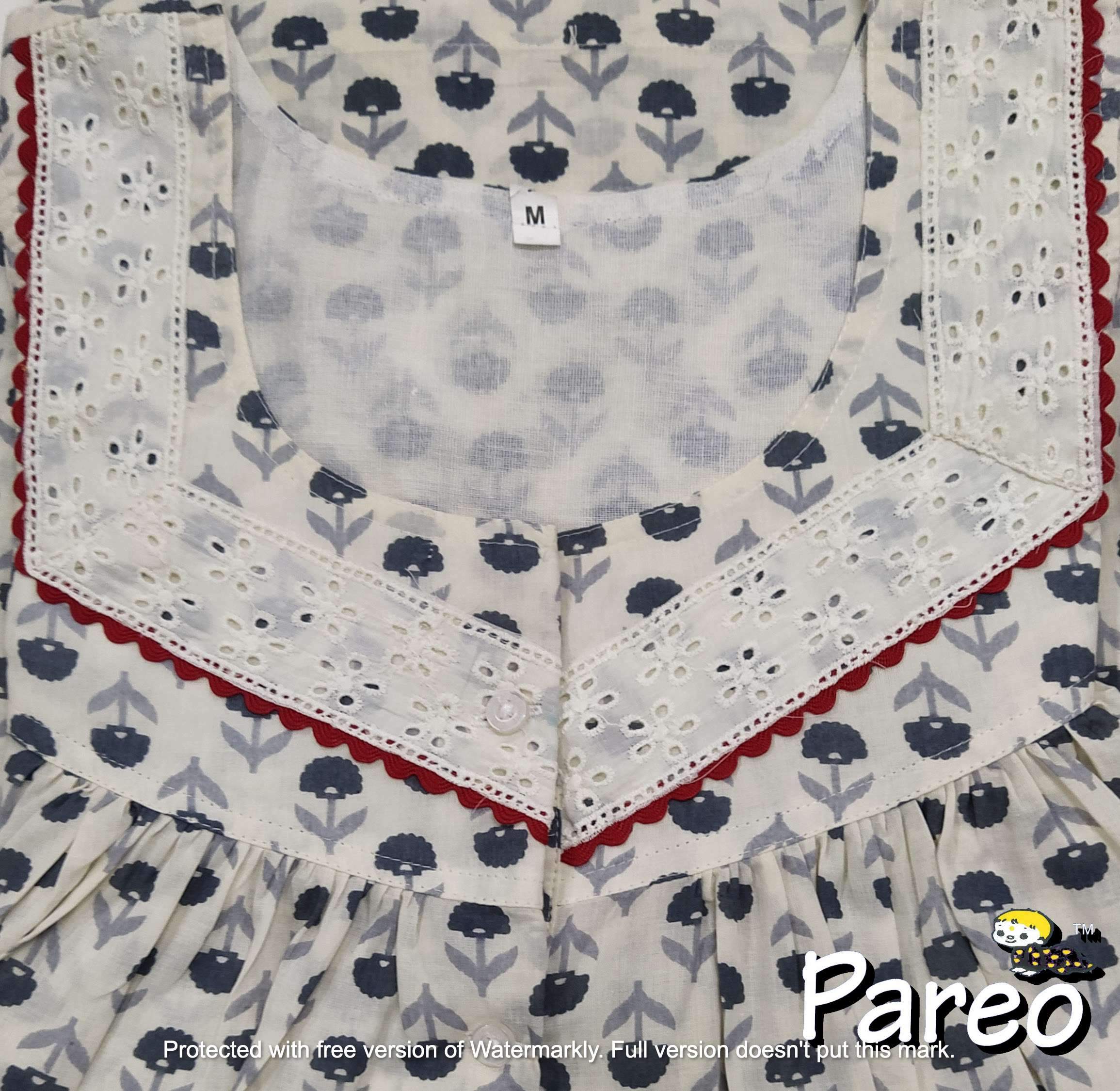 Cotton printed Medium Size Nighty for women