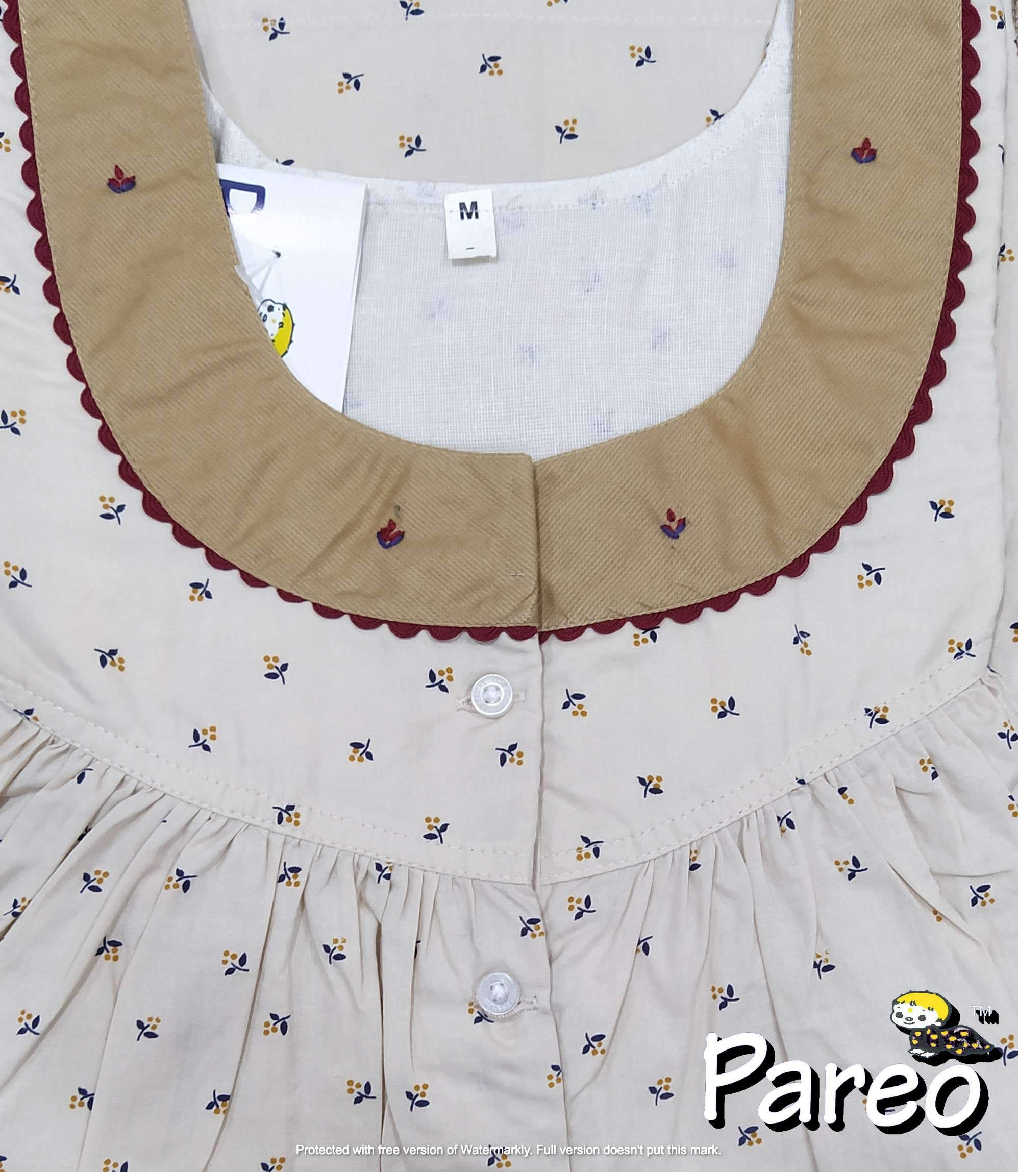 Cotton printed Medium Size Nighty for women