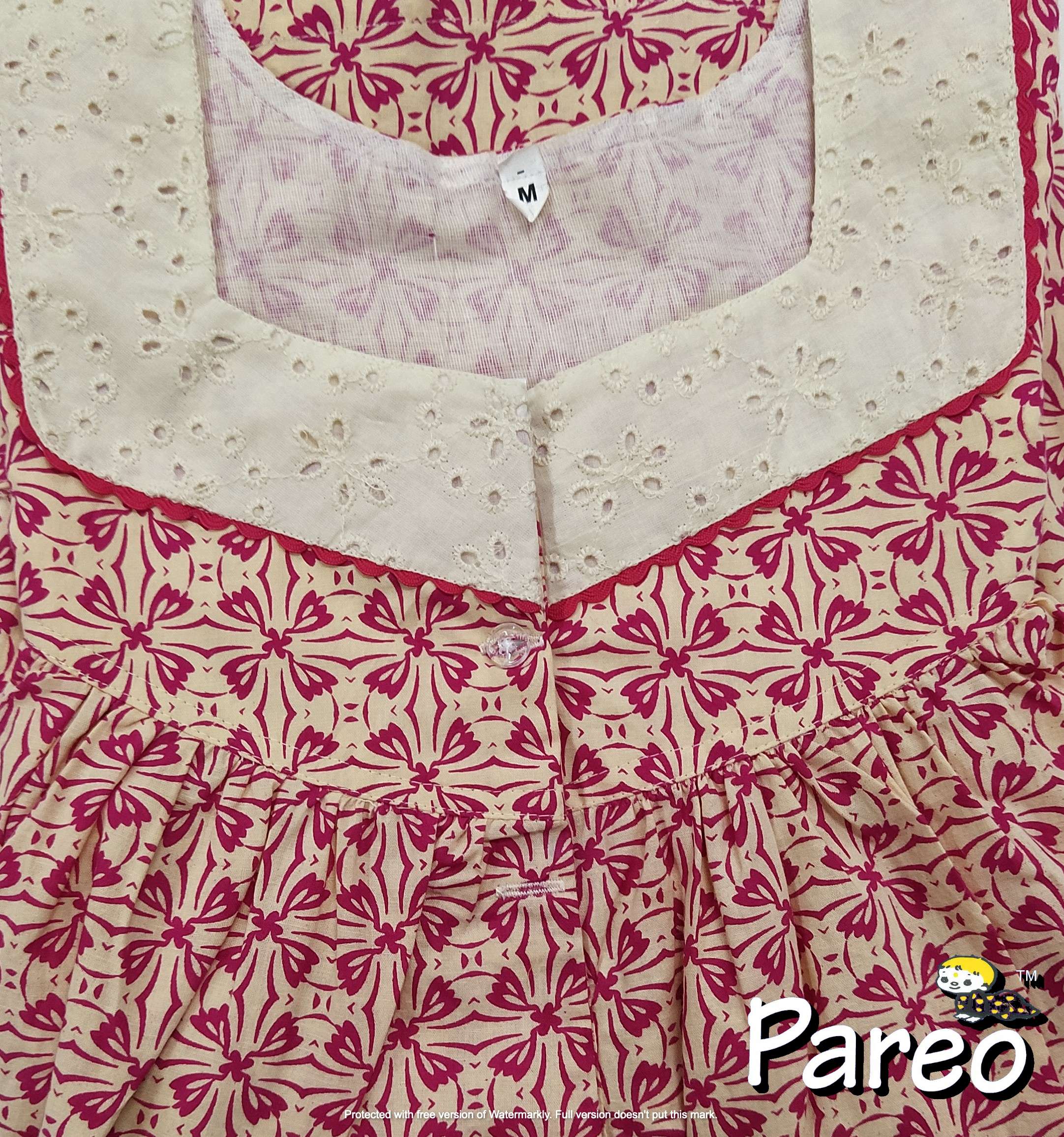 Cotton printed Medium Size Nighty for women extra long