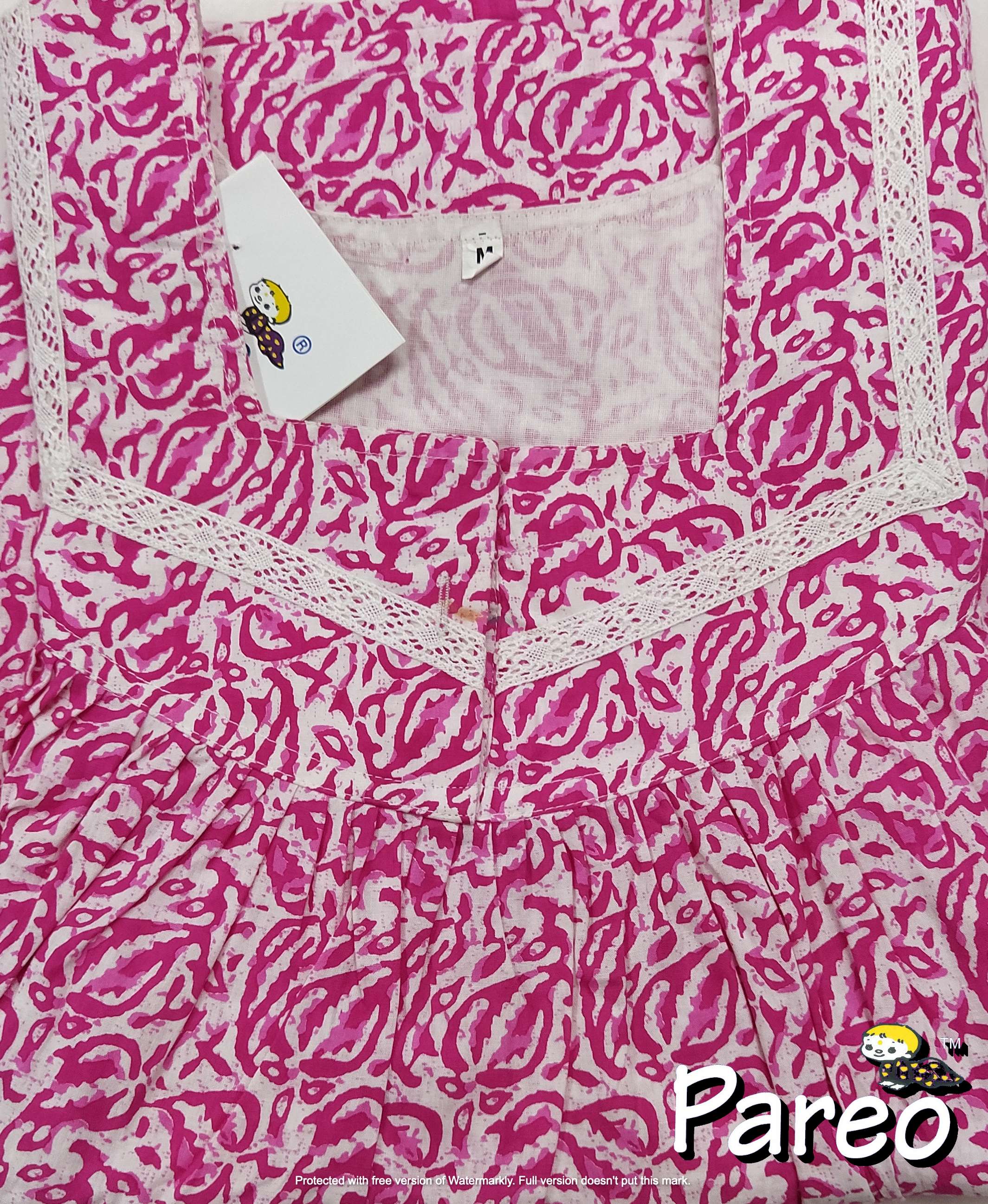 Cotton printed Medium Size Nighty for women
