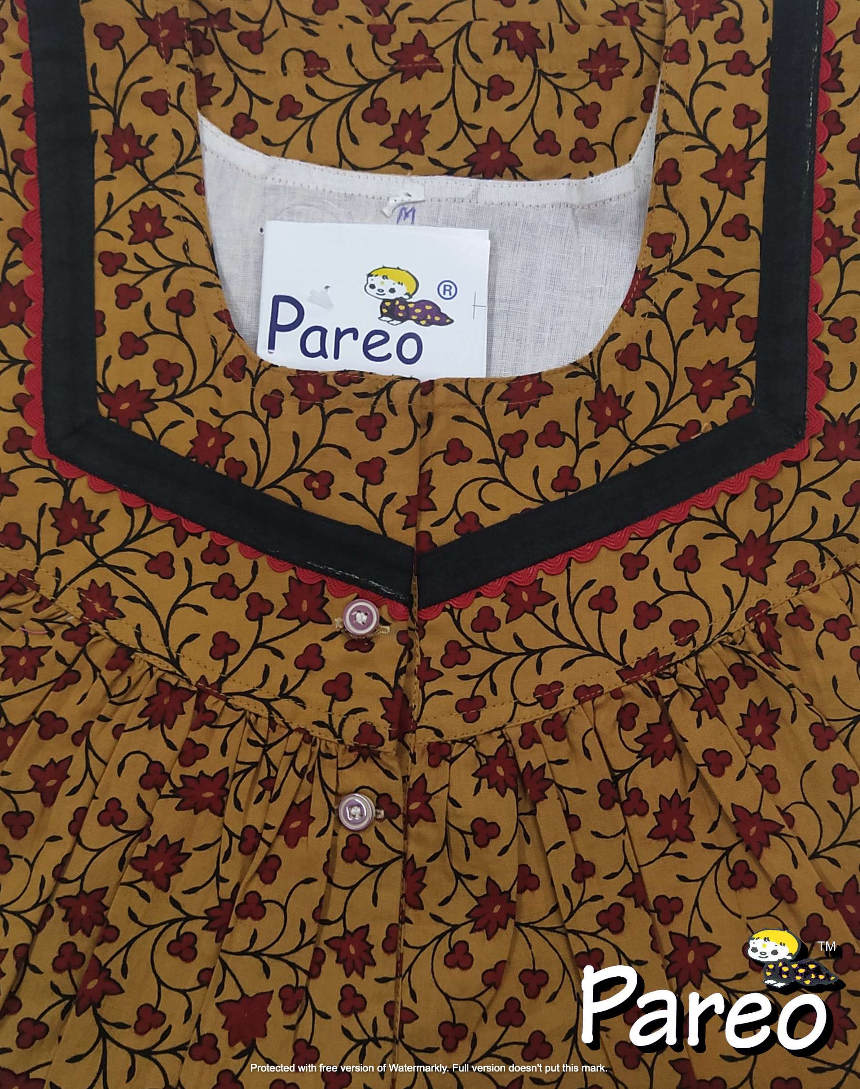 Cotton printed Medium Size Nighty for women