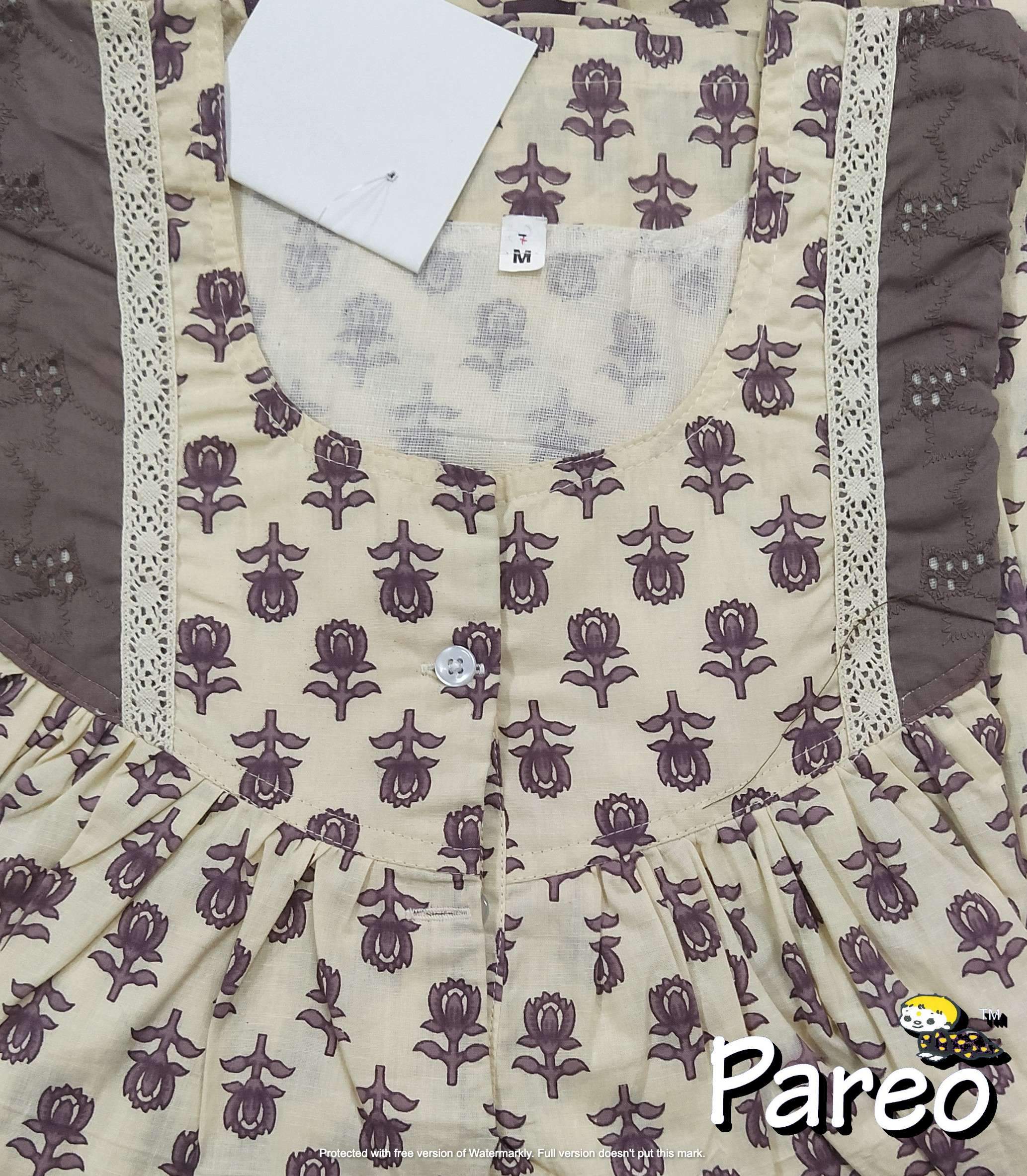 Cotton printed Medium Size Nighty for women