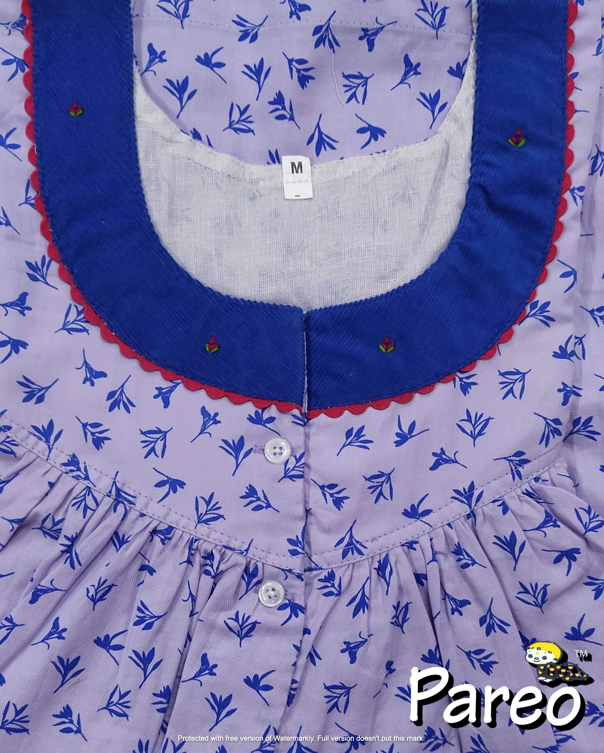 Cotton printed Medium Size Nighty for women