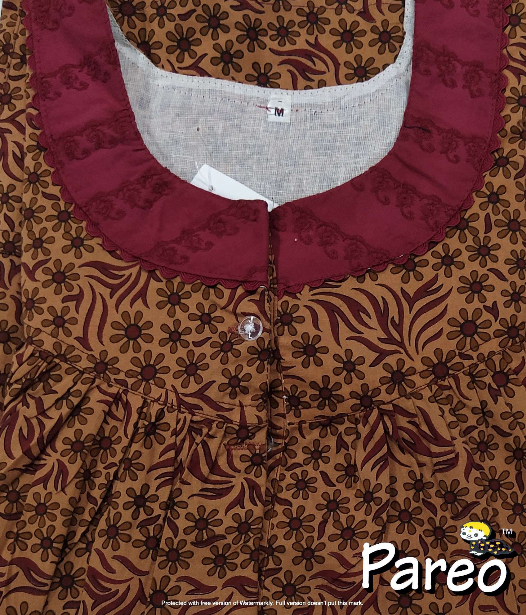 Cotton printed Medium Size Nighty for women