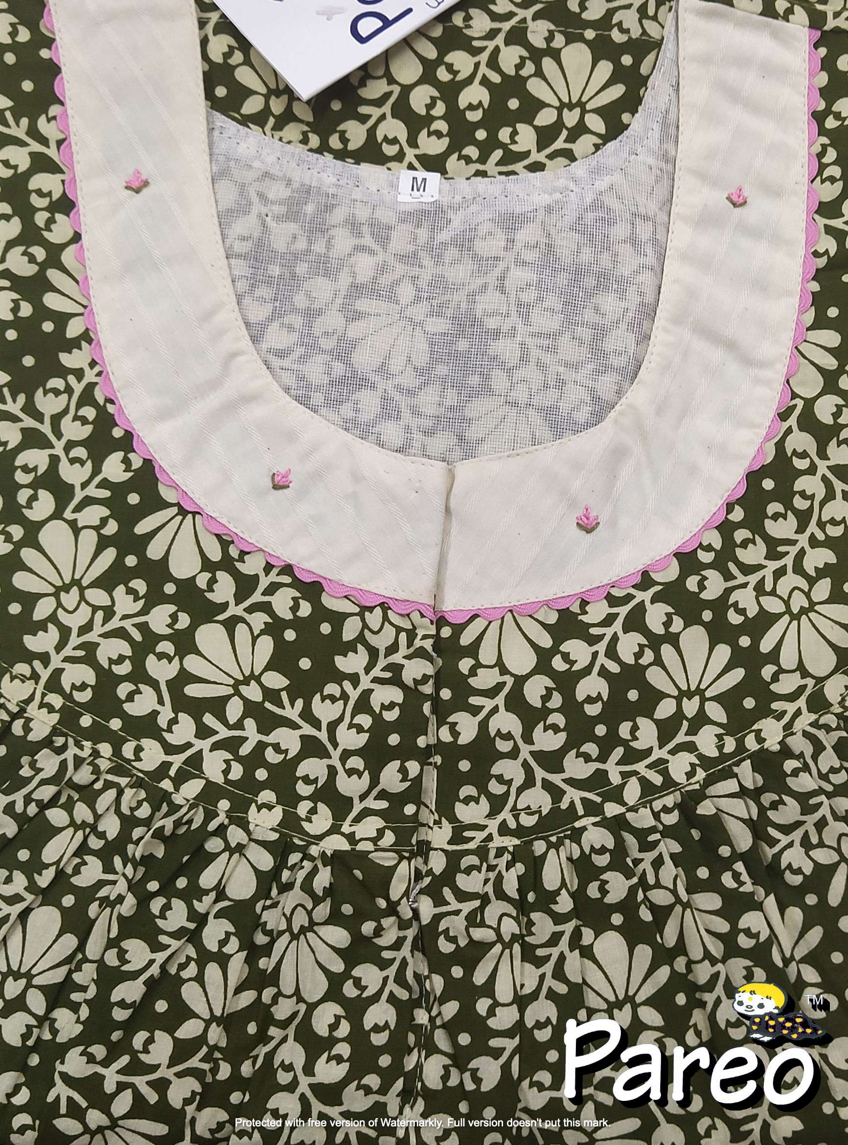Cotton printed Medium Size Nighty for women