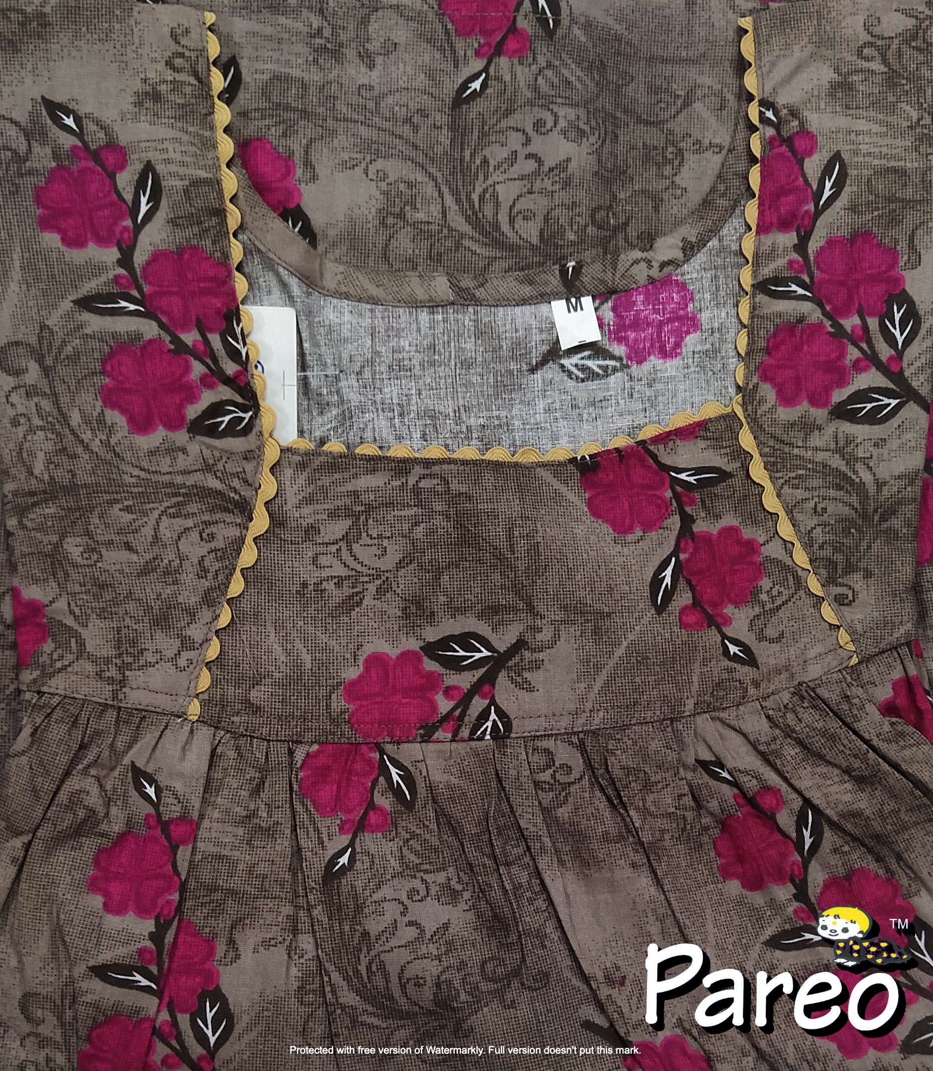 Cotton printed Medium Size Nighty for women