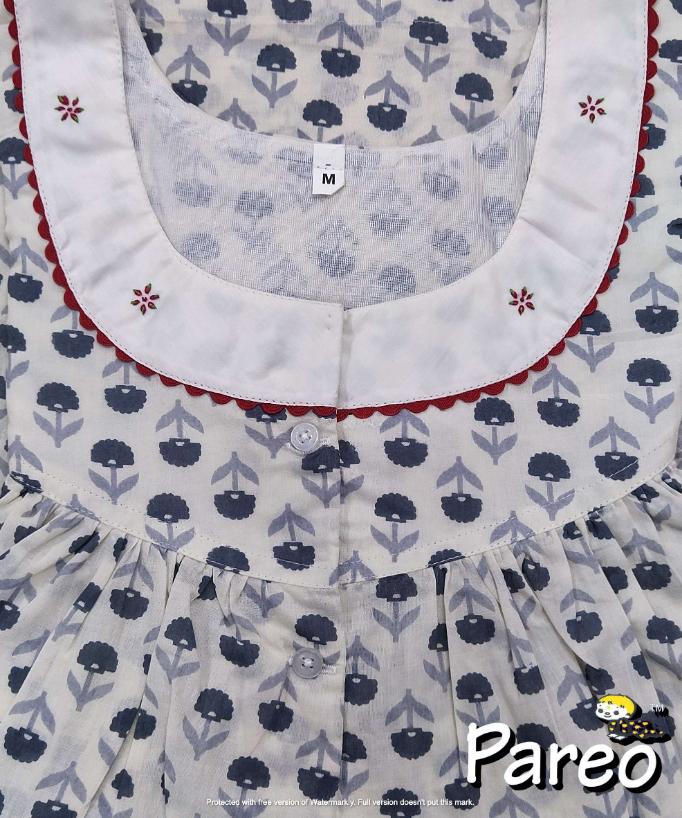 Cotton printed Medium Size Nighty for women