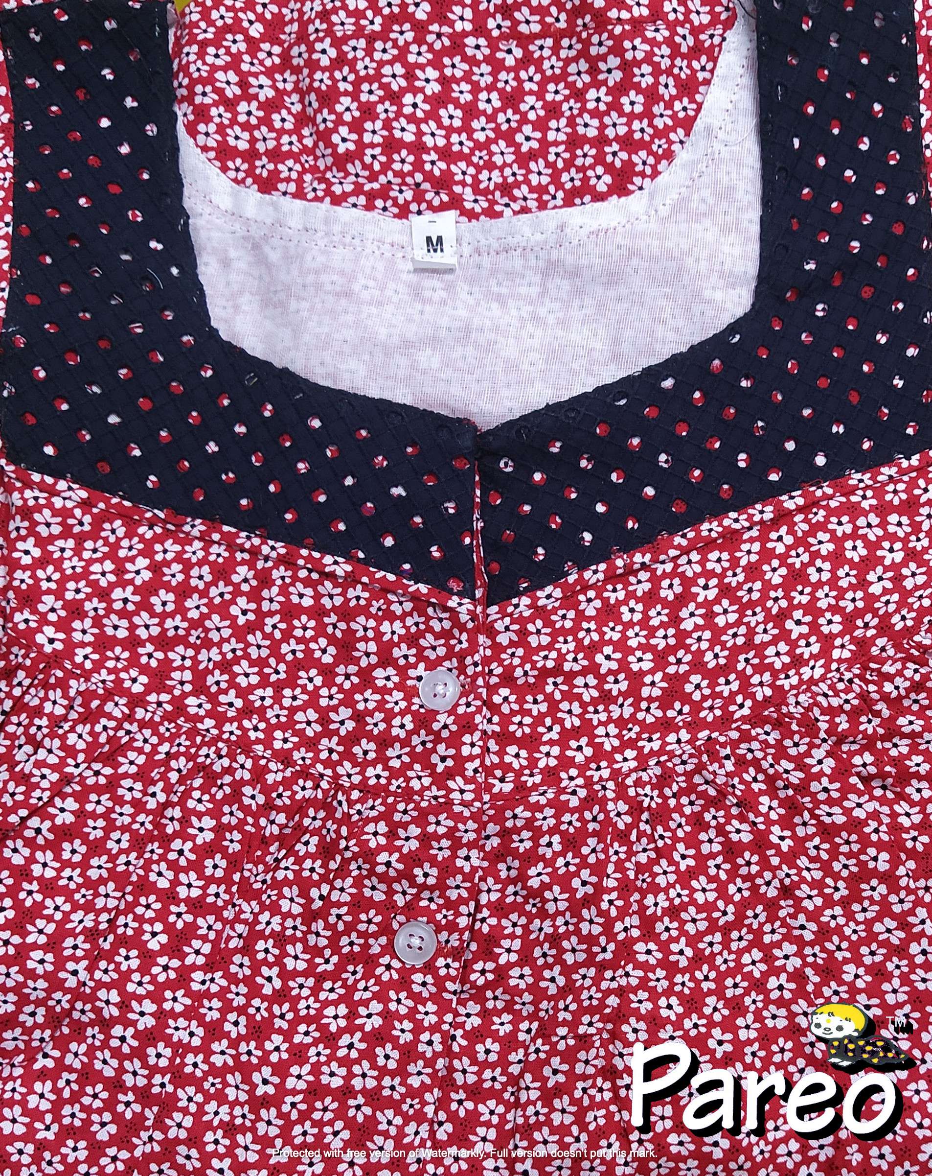 Cotton printed Medium Size Nighty for women