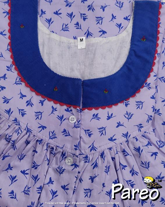 Cotton printed Medium Size Nighty for women