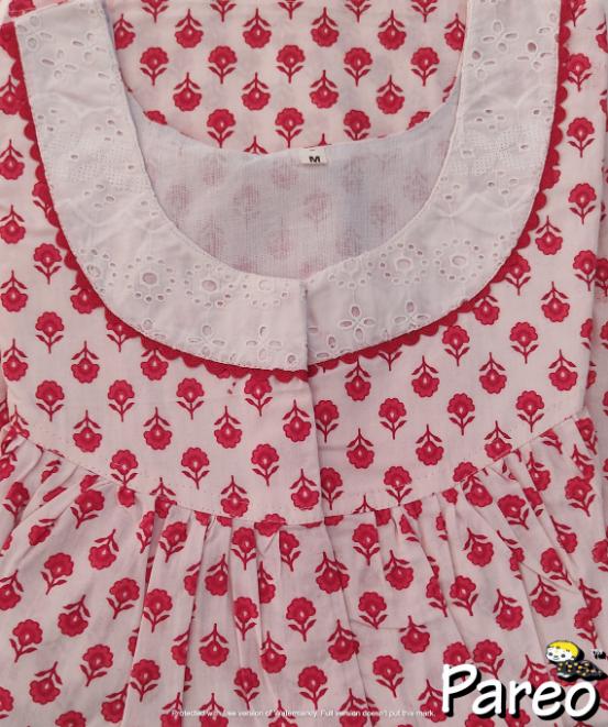 Cotton printed Nighty  for women