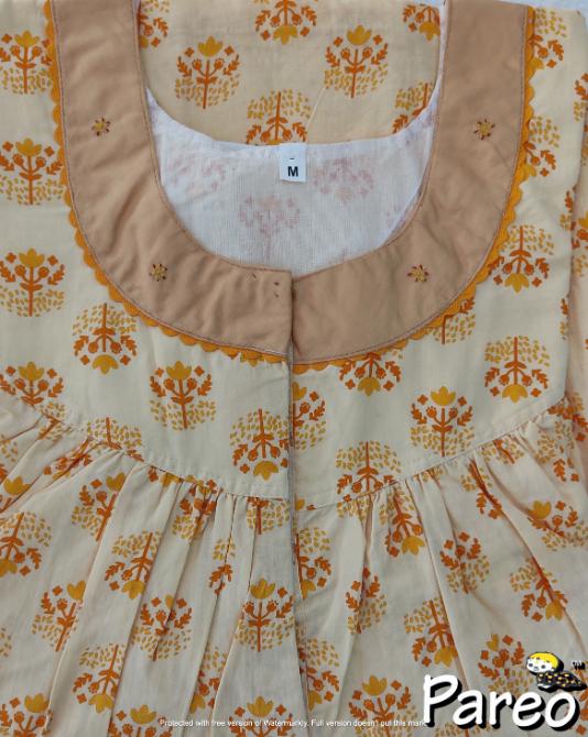 Cotton printed Nighty  for women