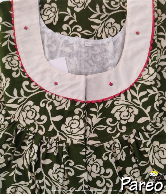 Cotton printed Nighty  for women