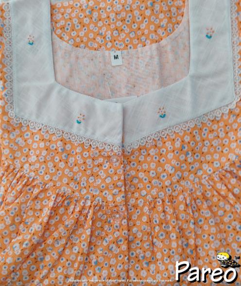 Cotton printed Nighty  for women