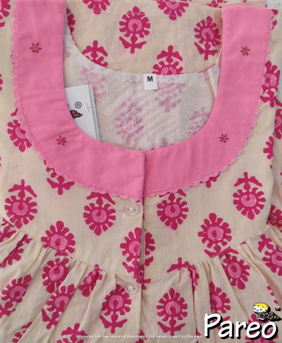 Cotton printed Nighty  for women