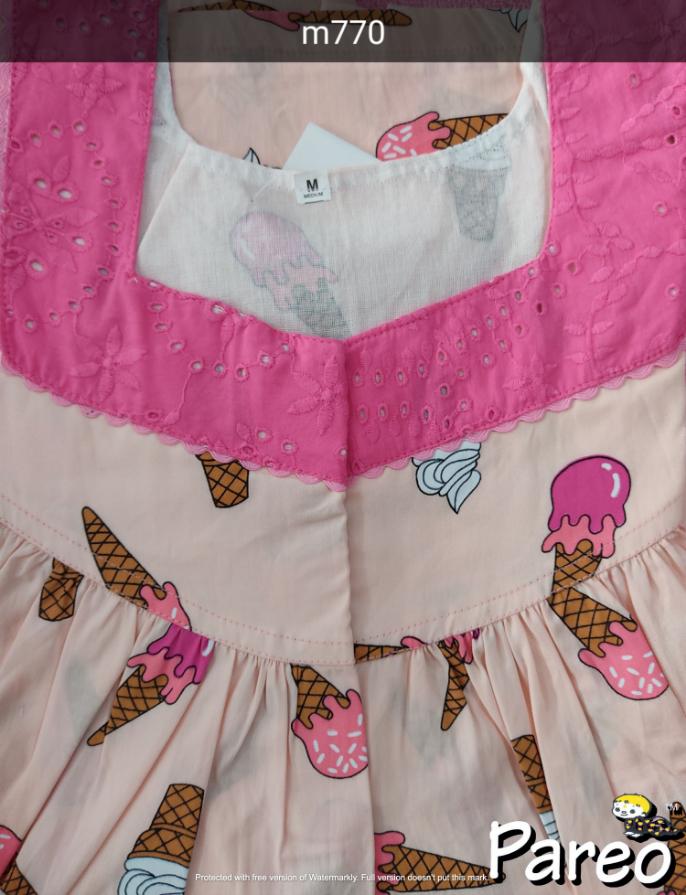 Cotton printed Nighty  for women