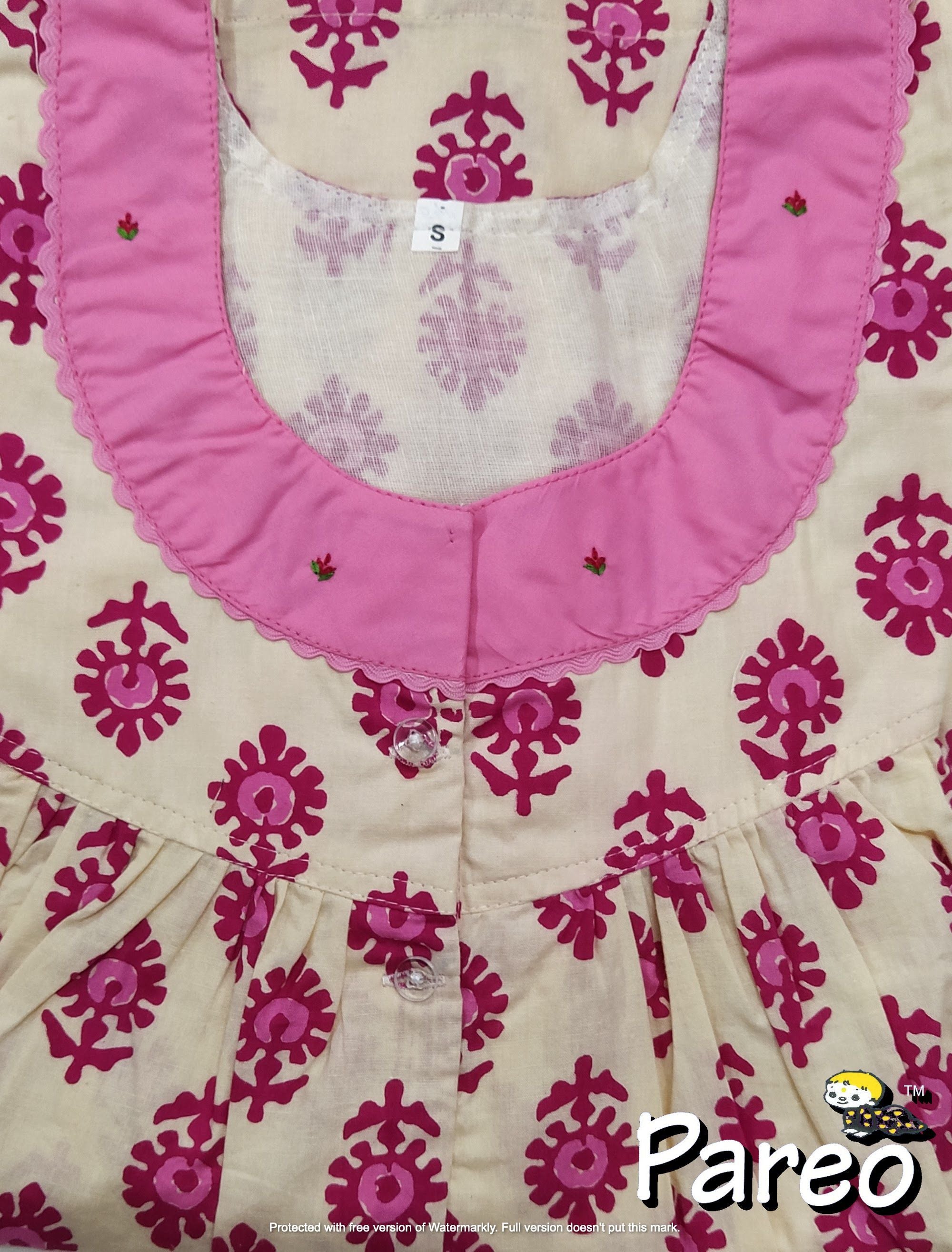 Cotton printed Nighty Small for women