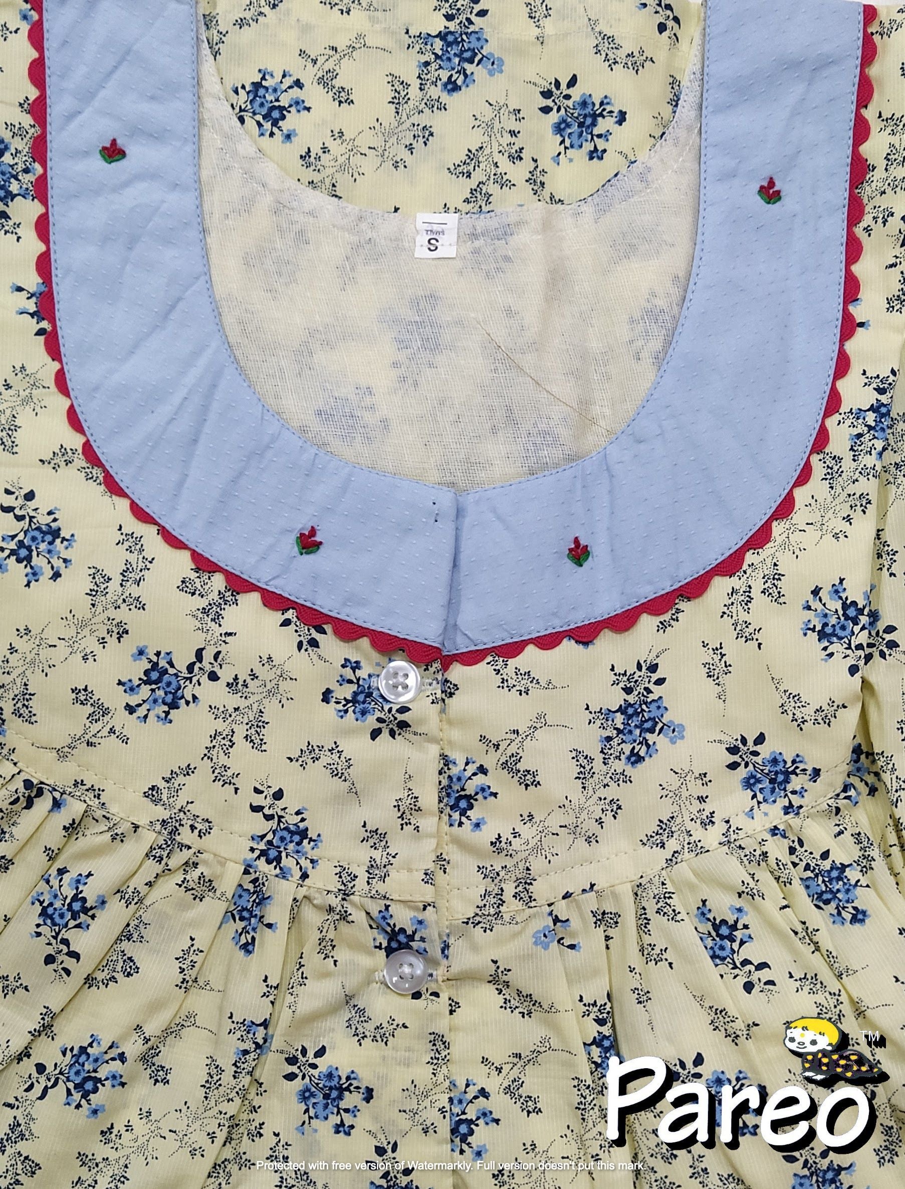 Cotton printed Nighty Small for women