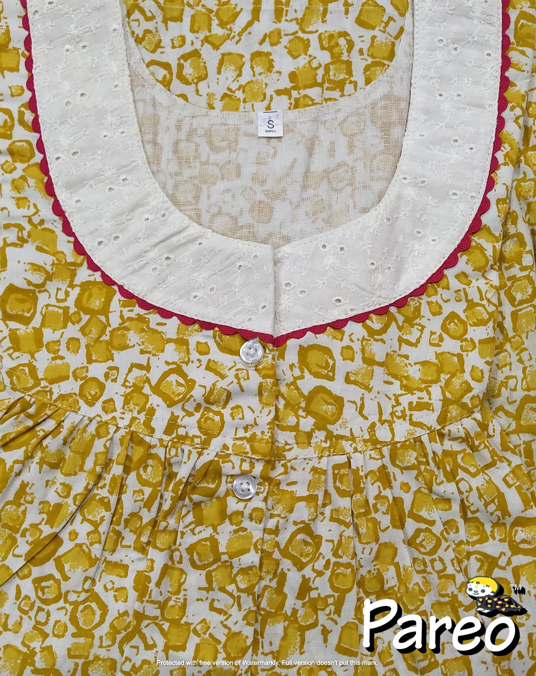 Cotton printed Nighty Small for women extra long