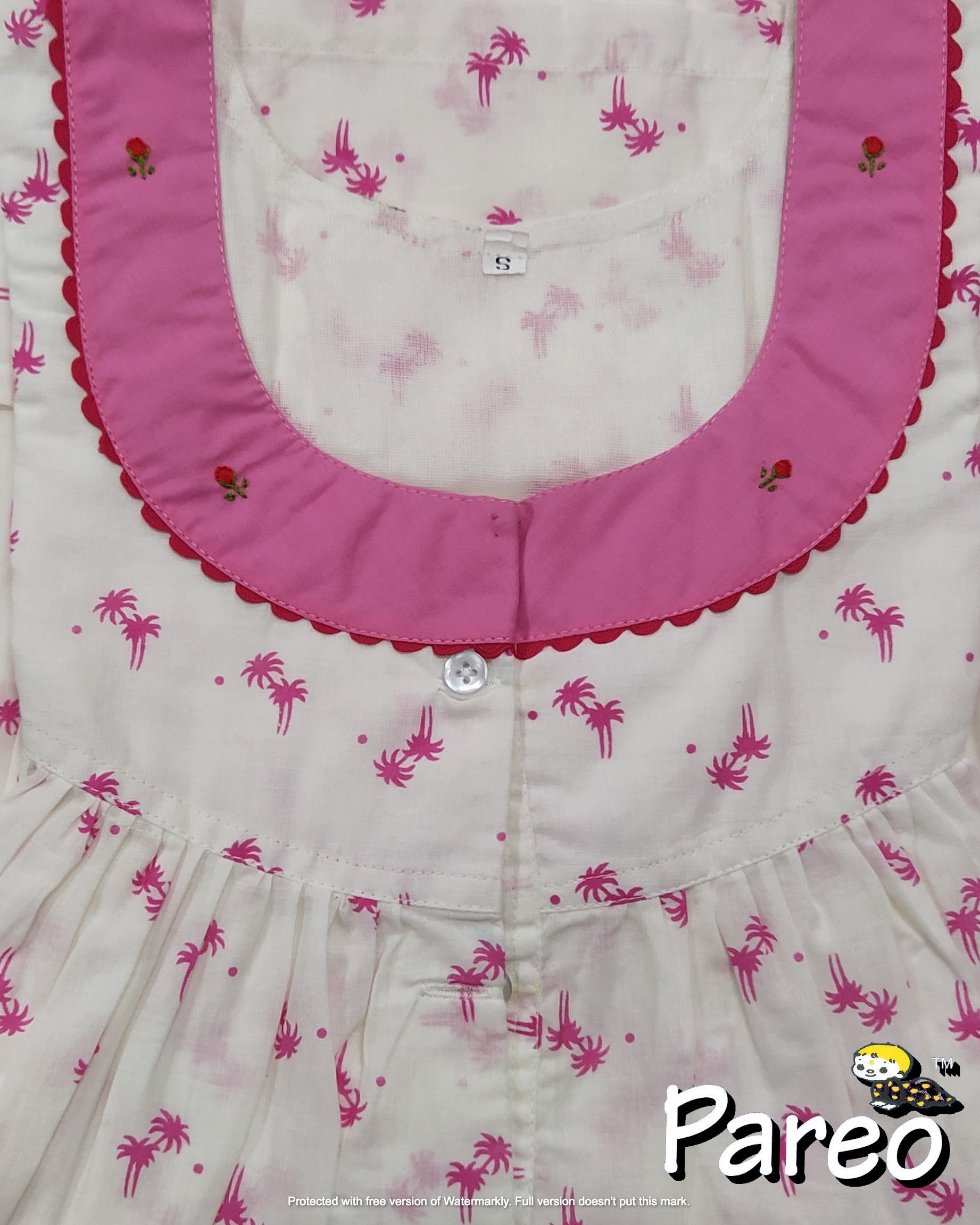 Cotton printed Nighty Small for women extra long