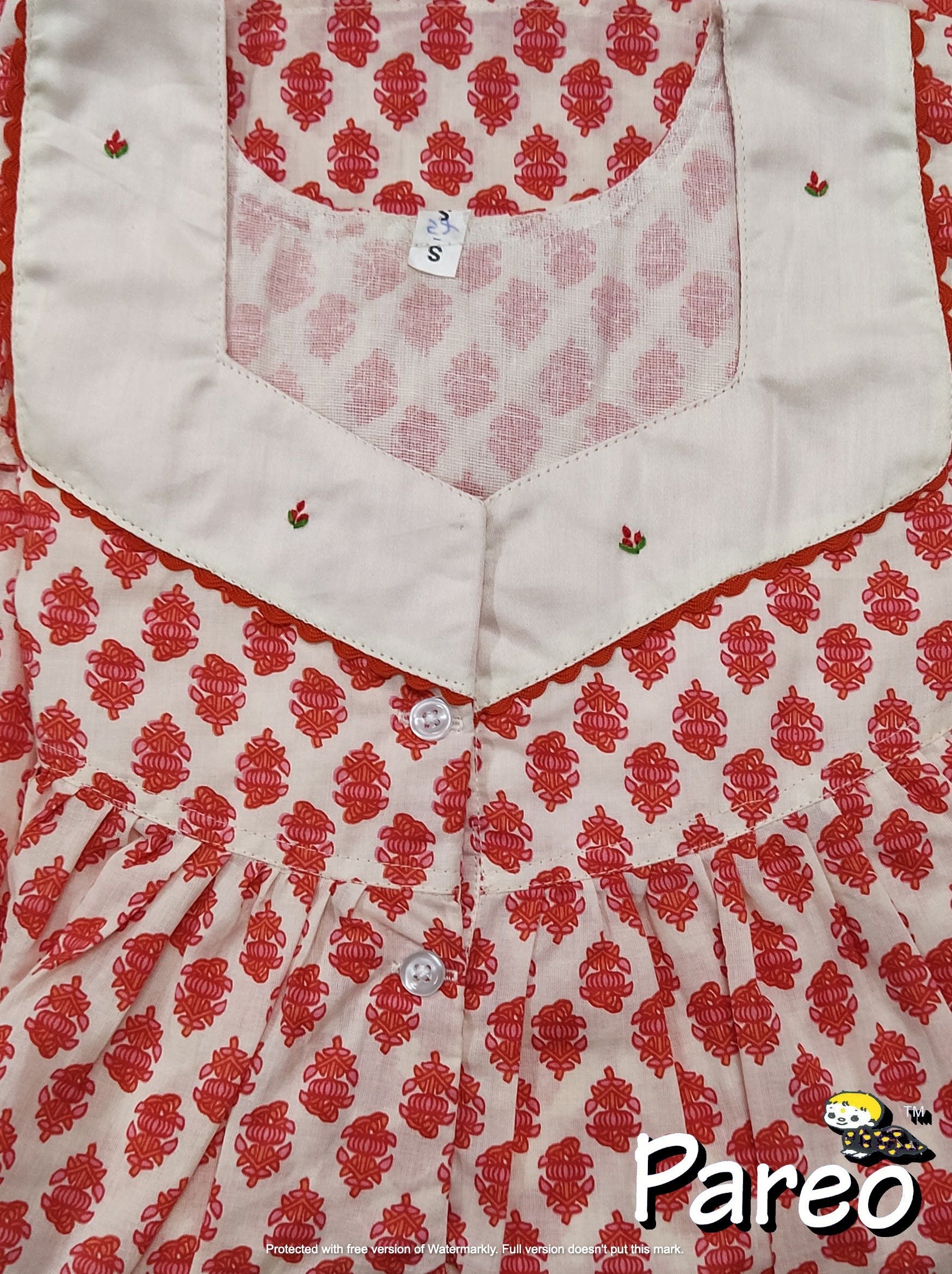 Cotton printed Nighty Small for women extra long