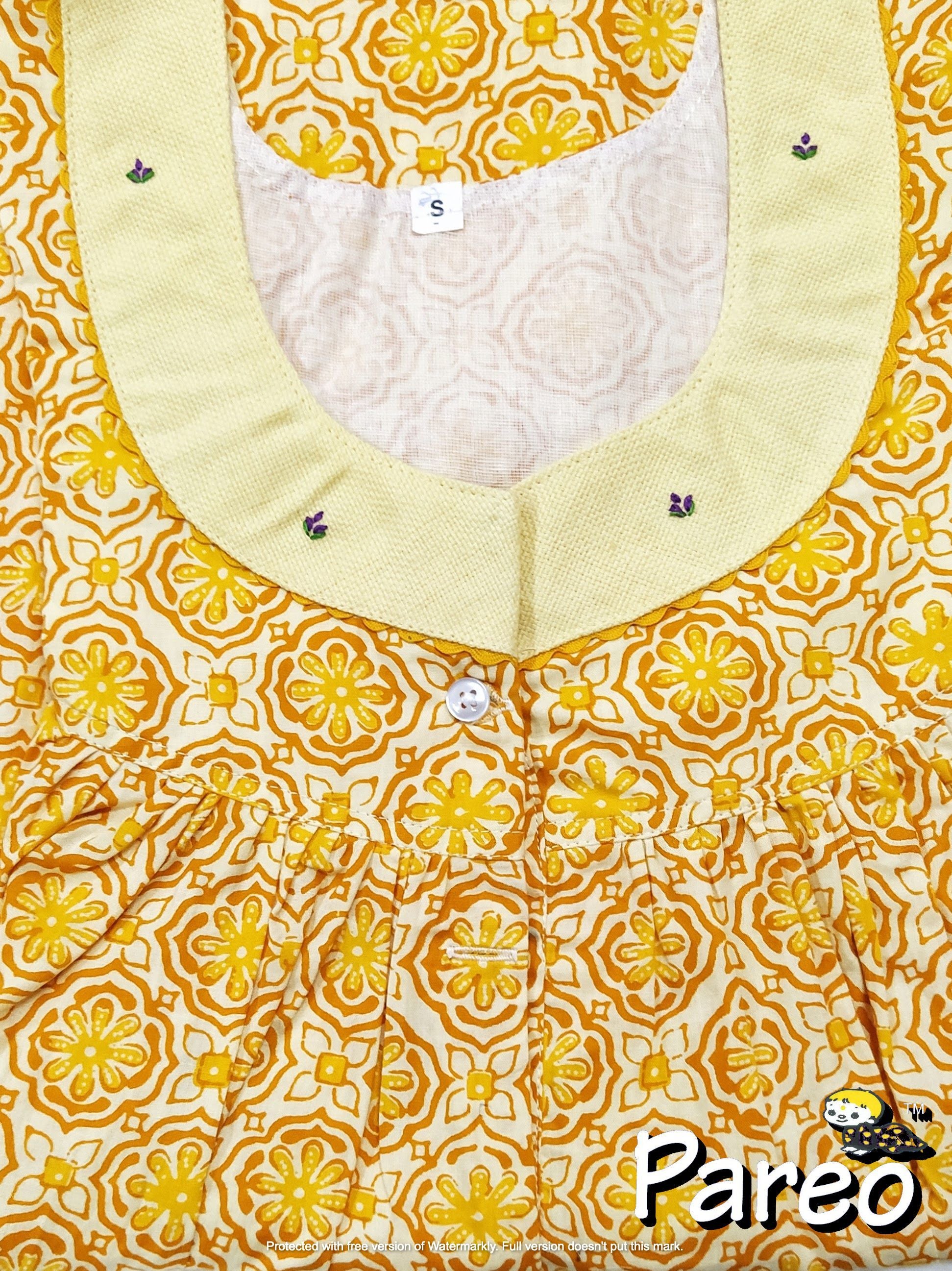 Cotton printed Nighty Small for women